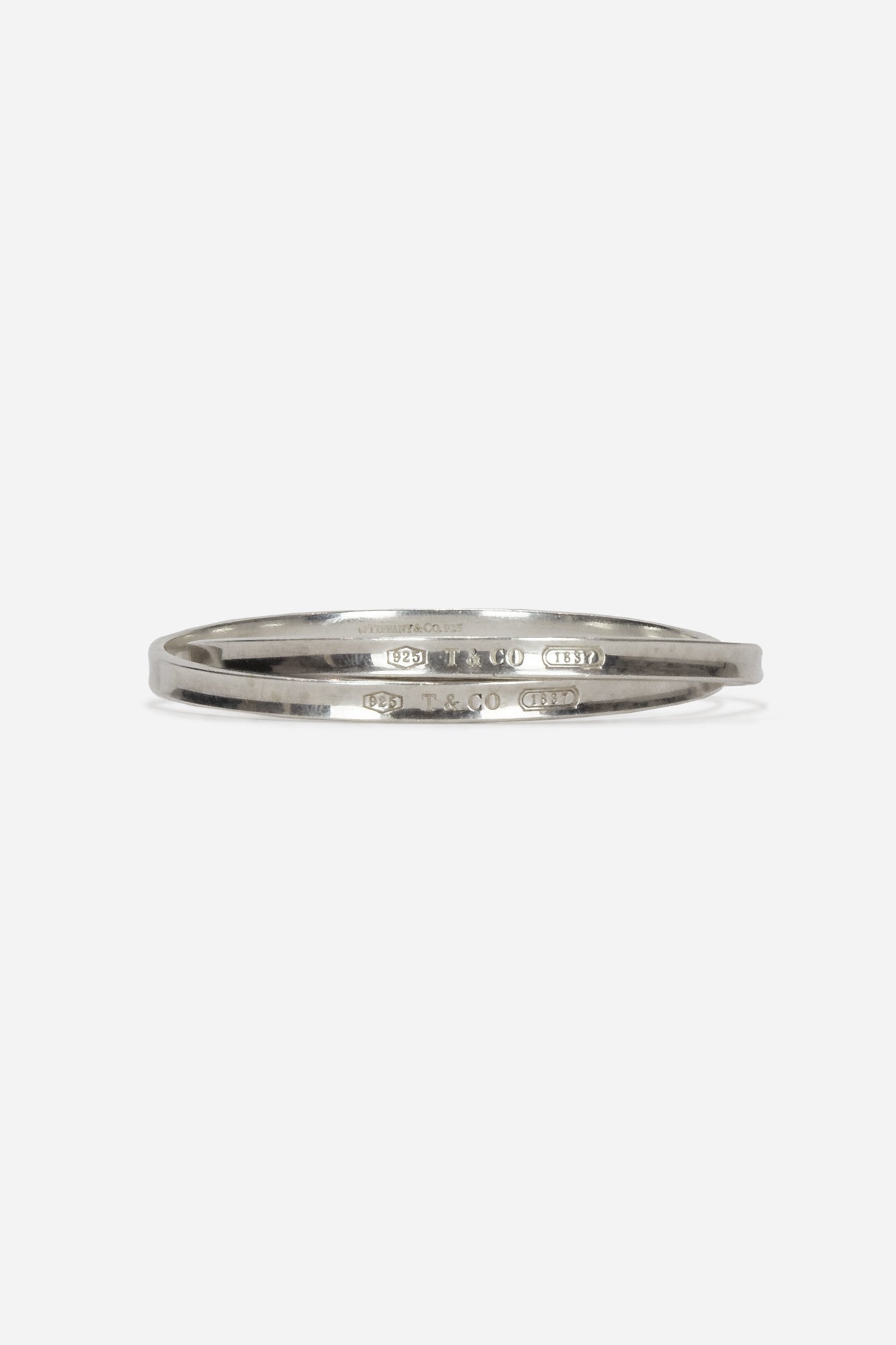 Sterling Silver Interlocking Circle Bangle