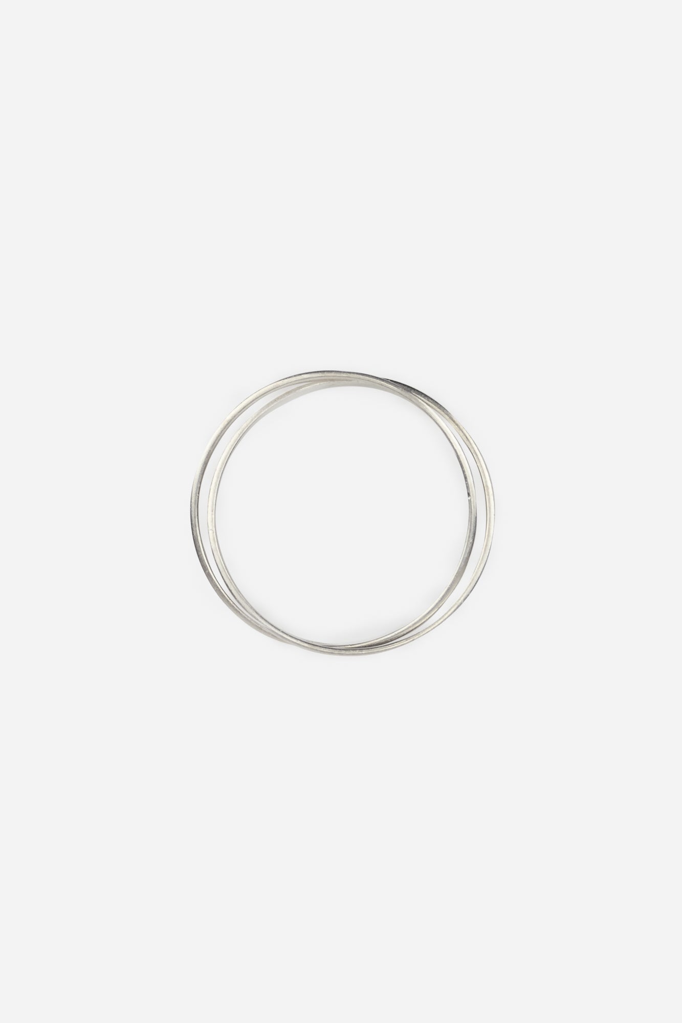 Sterling Silver Interlocking Circle Bangle