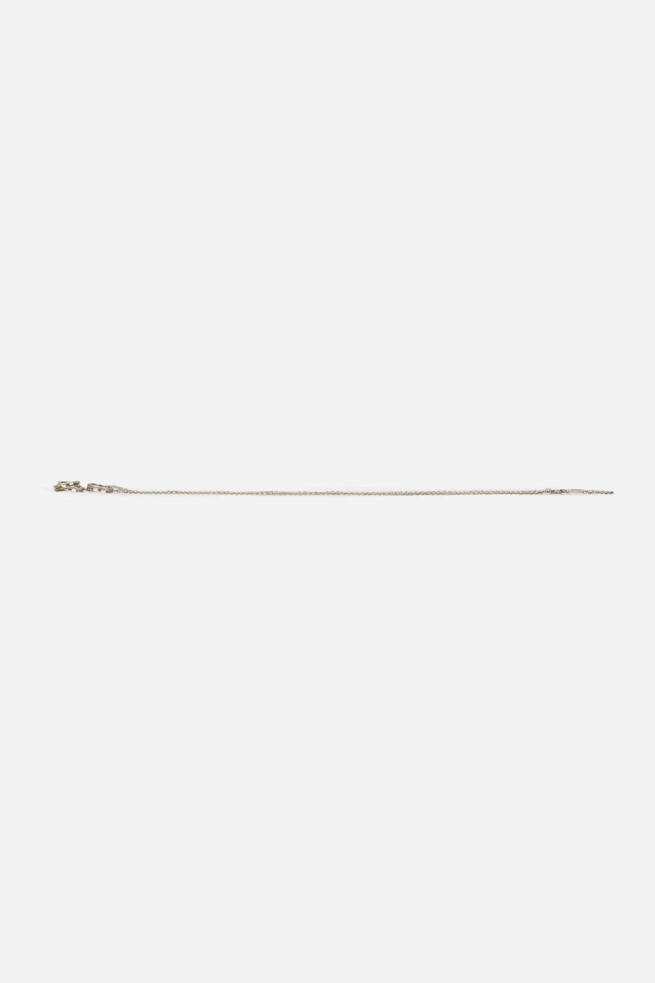 Sterling Silver Triple Interlocking Circles Lariat Necklace