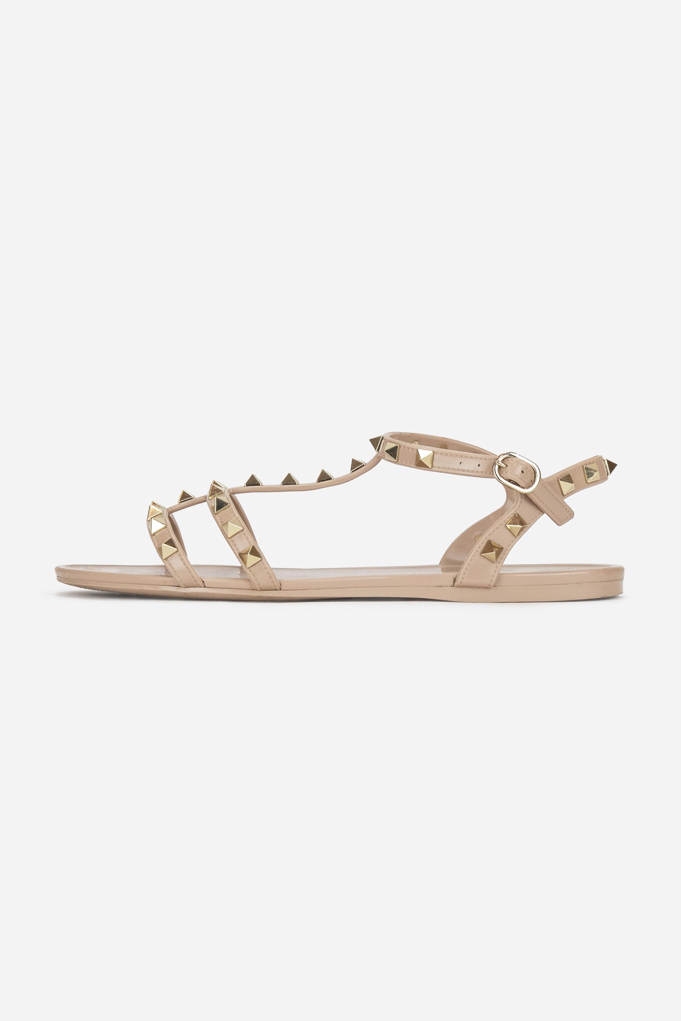 Nude Rubber Rockstud Sandal