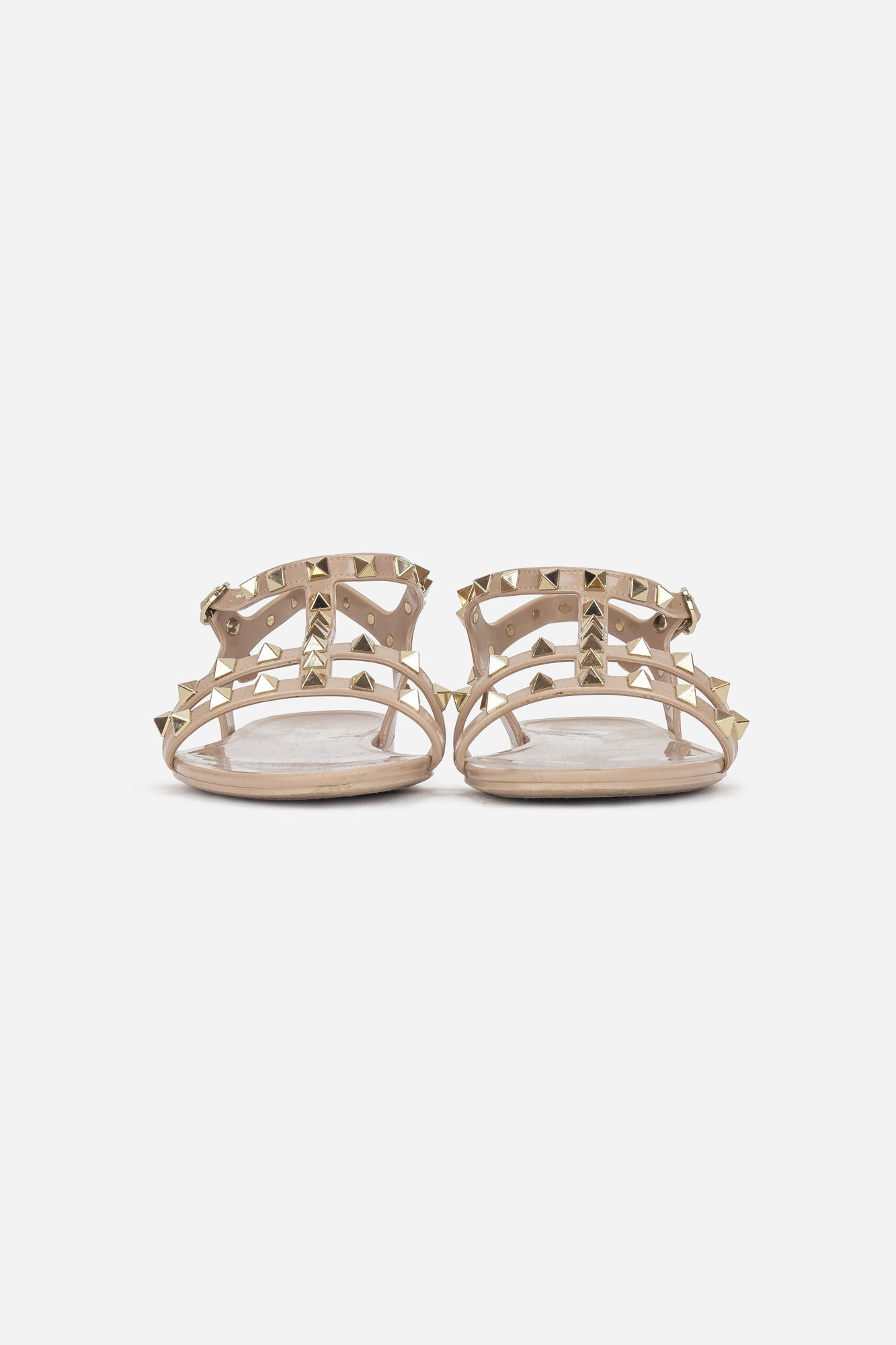 Nude Rubber Rockstud Sandal