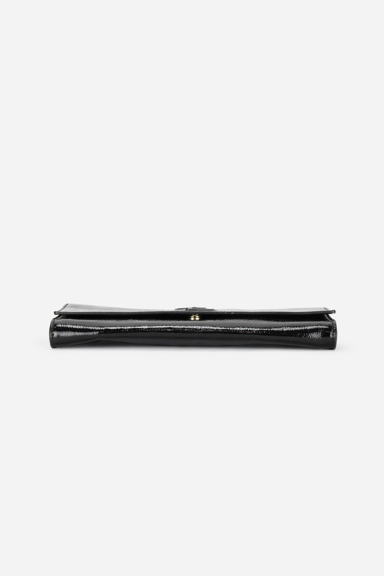 Black Patent Belle De Jour Envelope Clutch