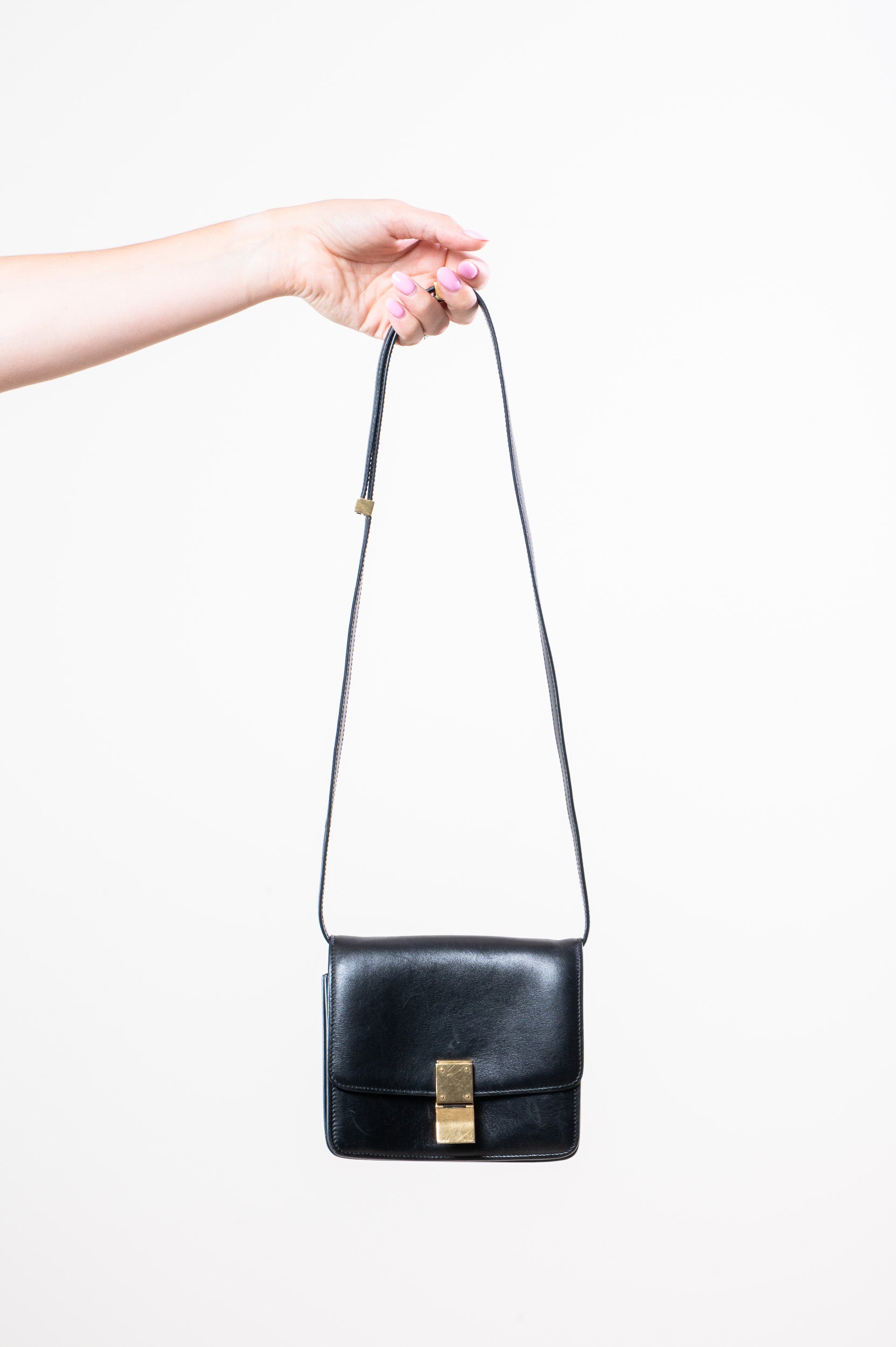 Crossbody Celine Box Bag Sizes Celine Black Small Smooth Calfskin