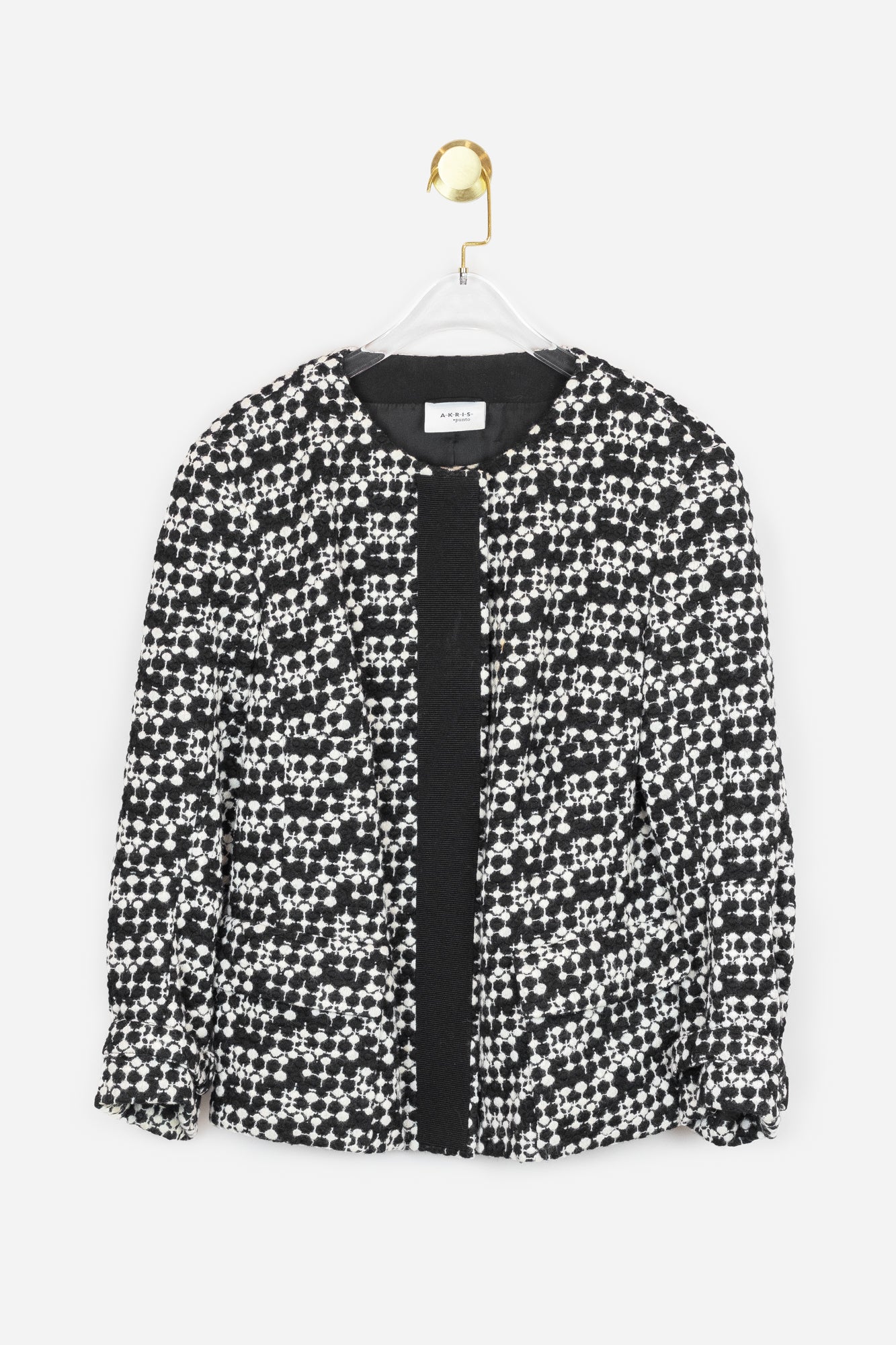 Black and White Tweed Jacket - So Over It Luxury Consignment