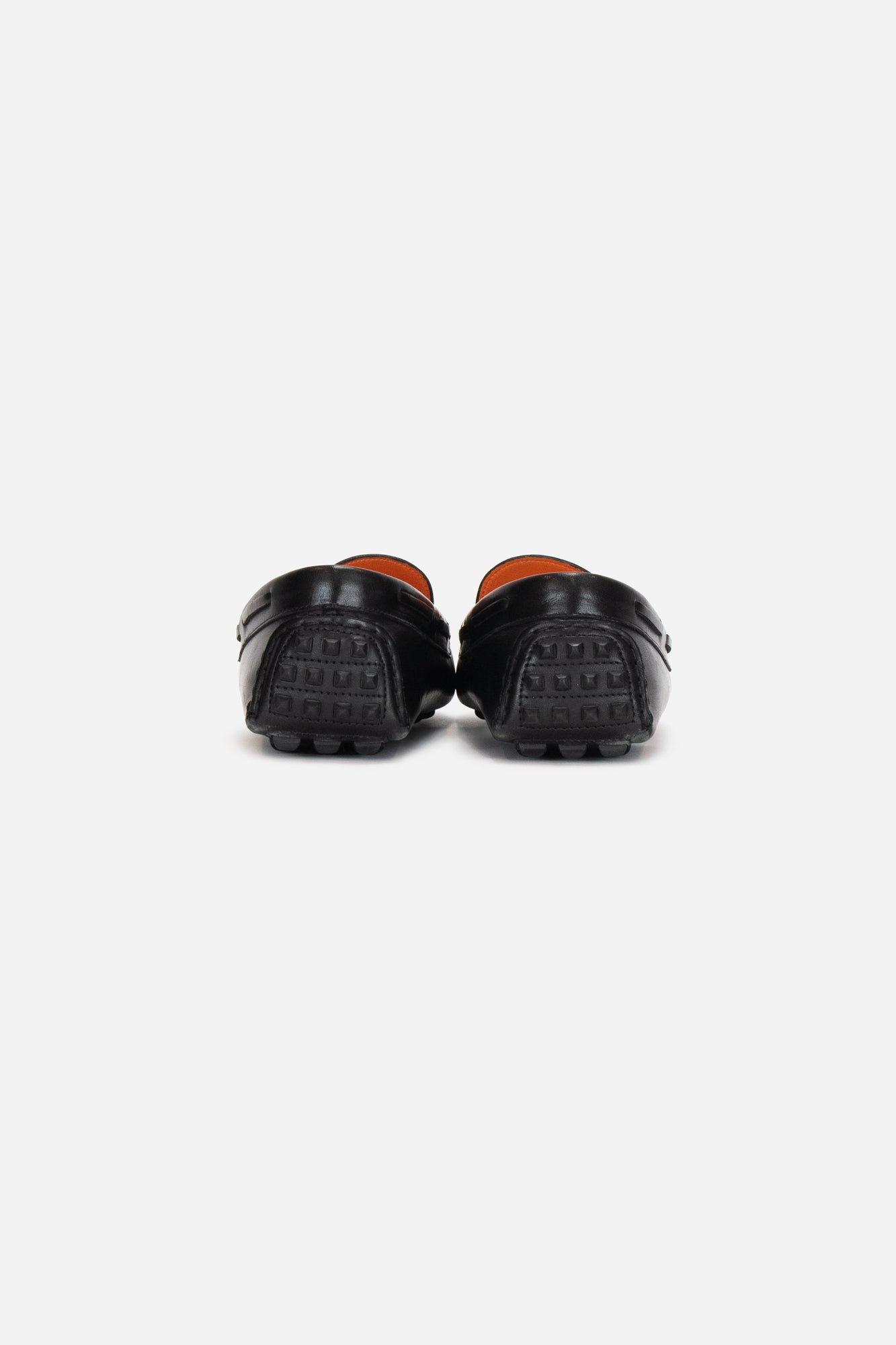 Black Leather Rivale Loafers