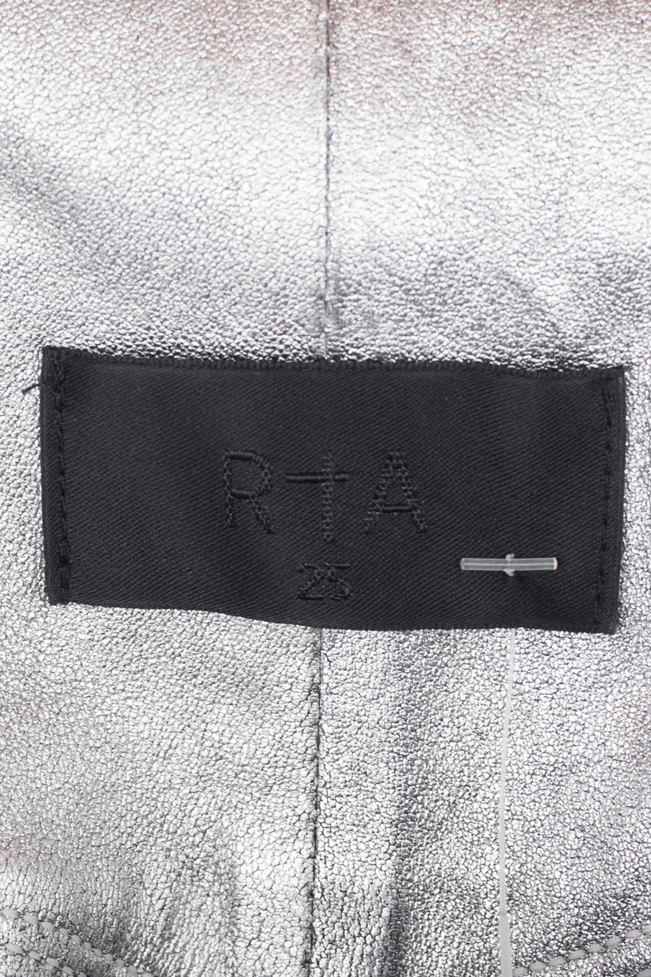 Silver Leather Diavolina Skinny Moto Pants