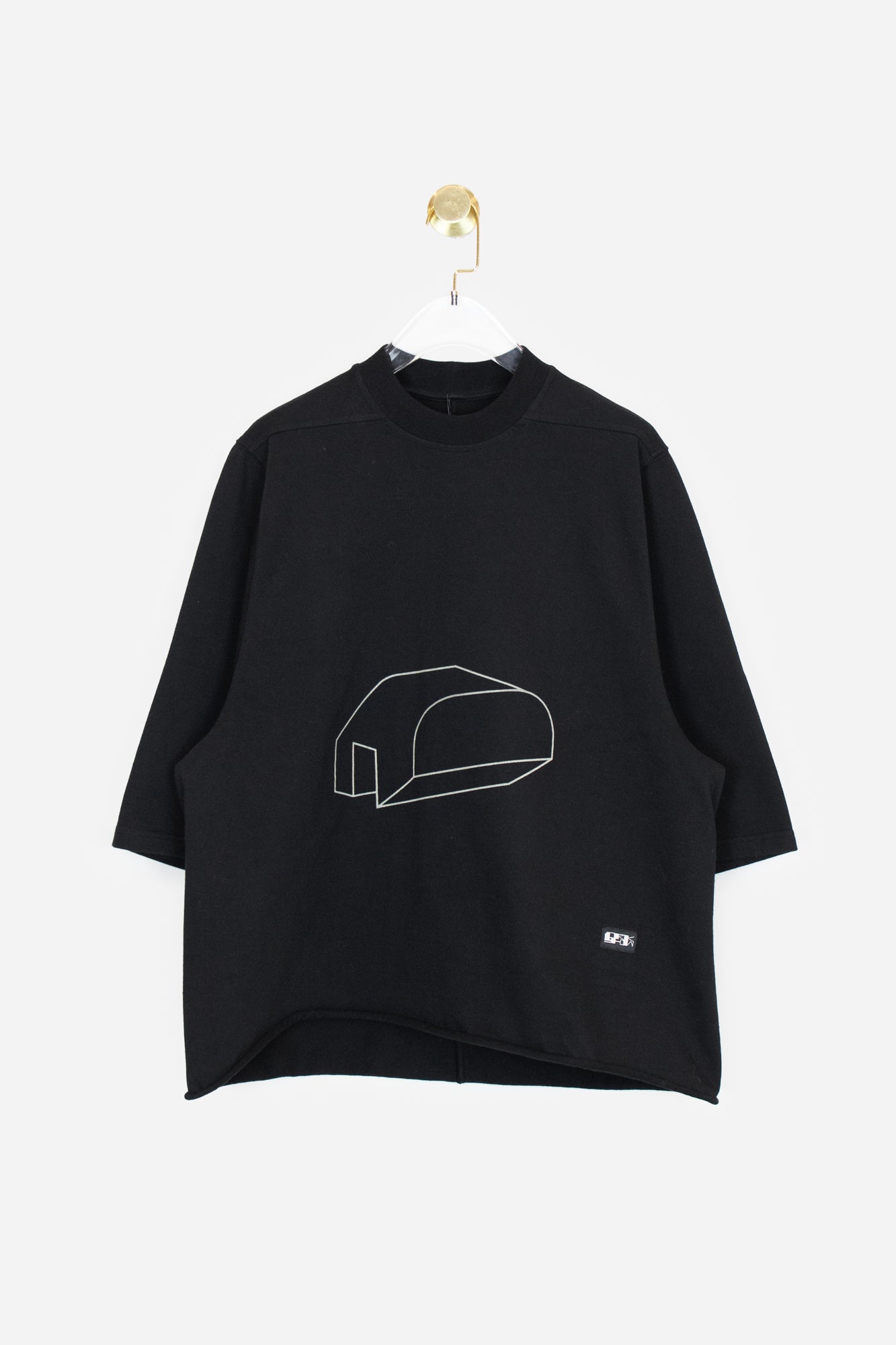 Black Printed Boxy Fit T-Shirt