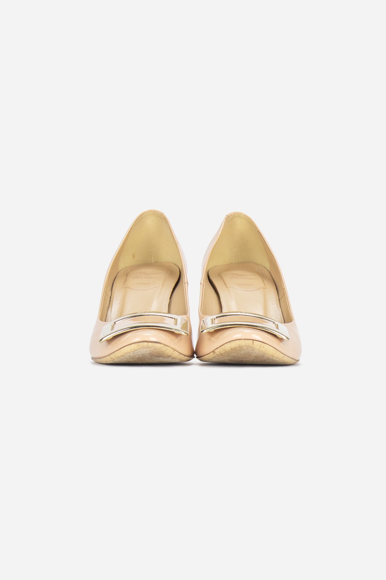 Nude Patent Leather Classic Pumps