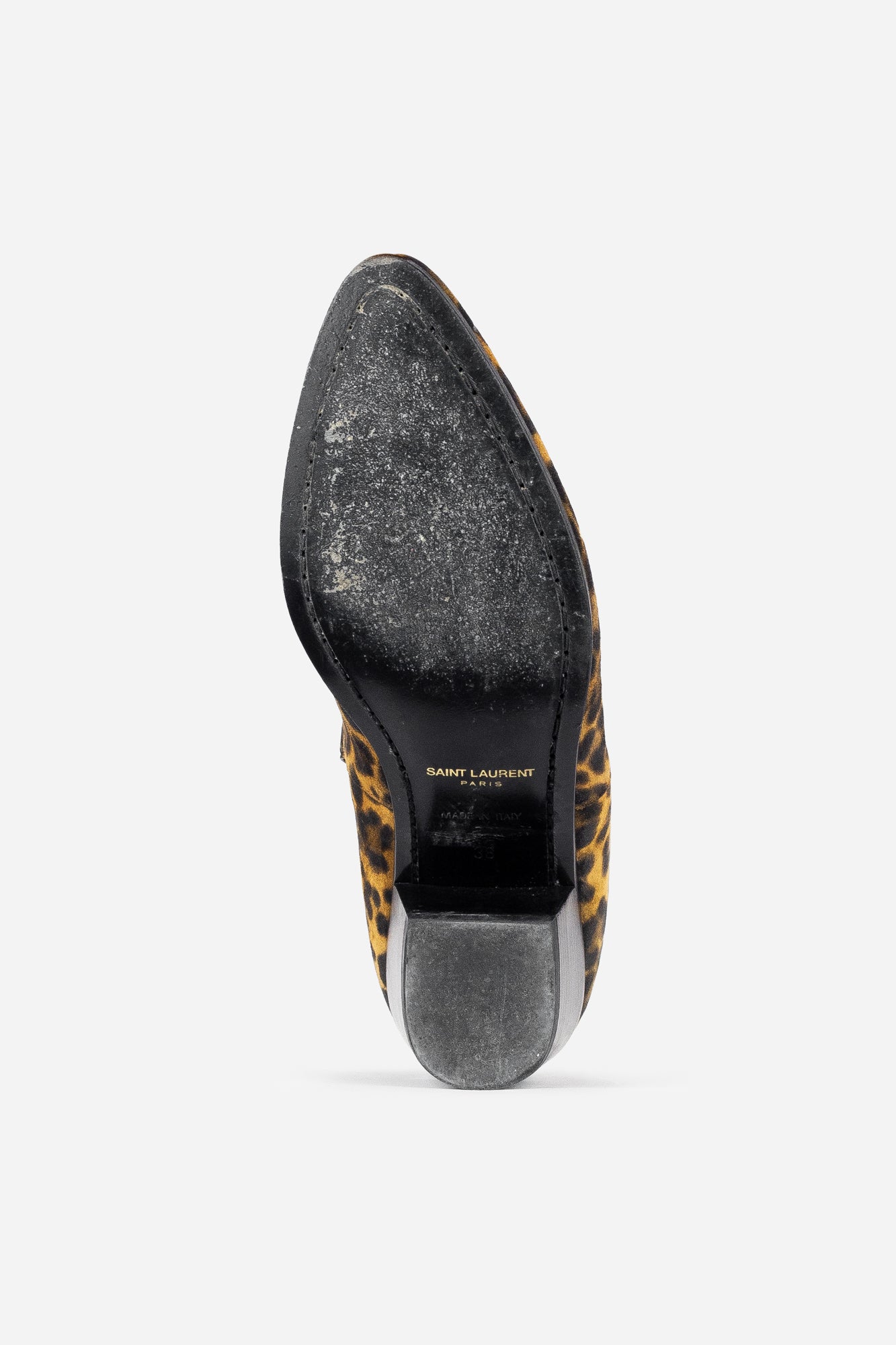 Suede Leopard Print Western Boots
