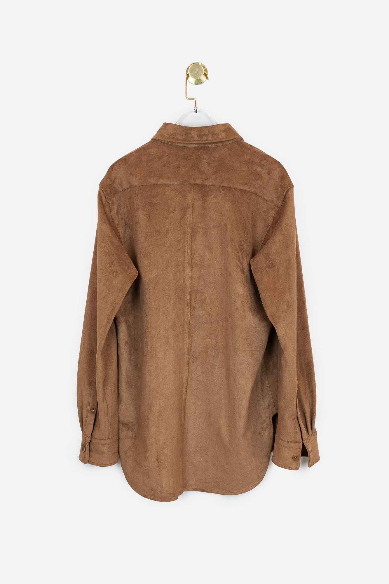 Camel Ultrasuede Slim Shirt