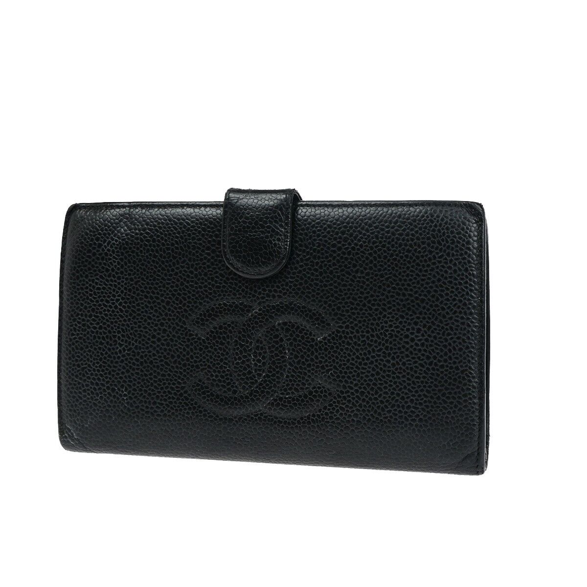 Timeless/Classique Leather Chanel Logo CC Wallet