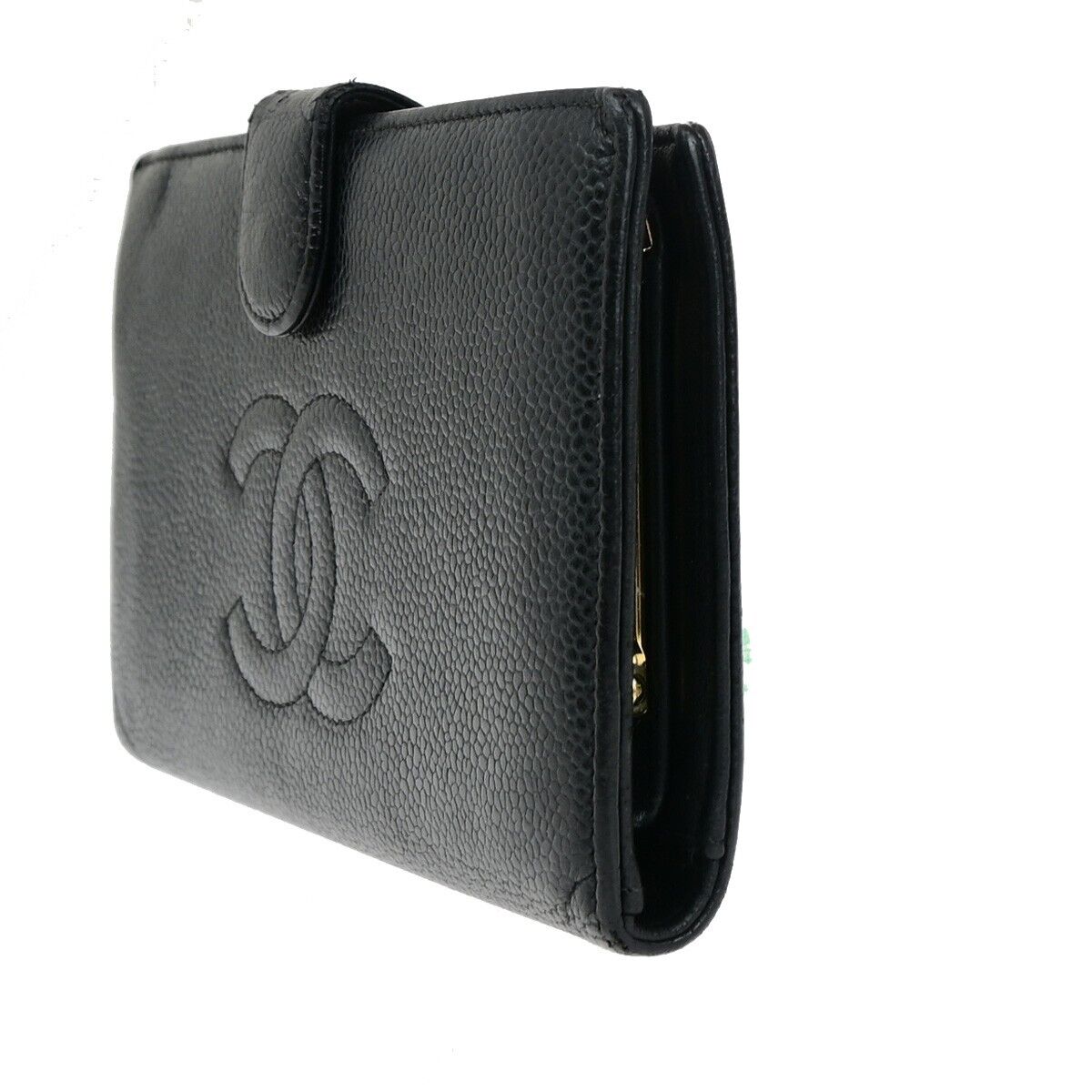 Timeless/Classique Leather Chanel Logo CC Wallet