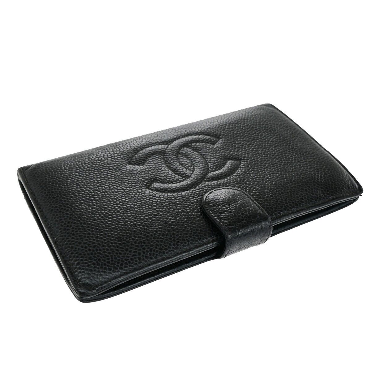 Timeless/Classique Leather Chanel Logo CC Wallet