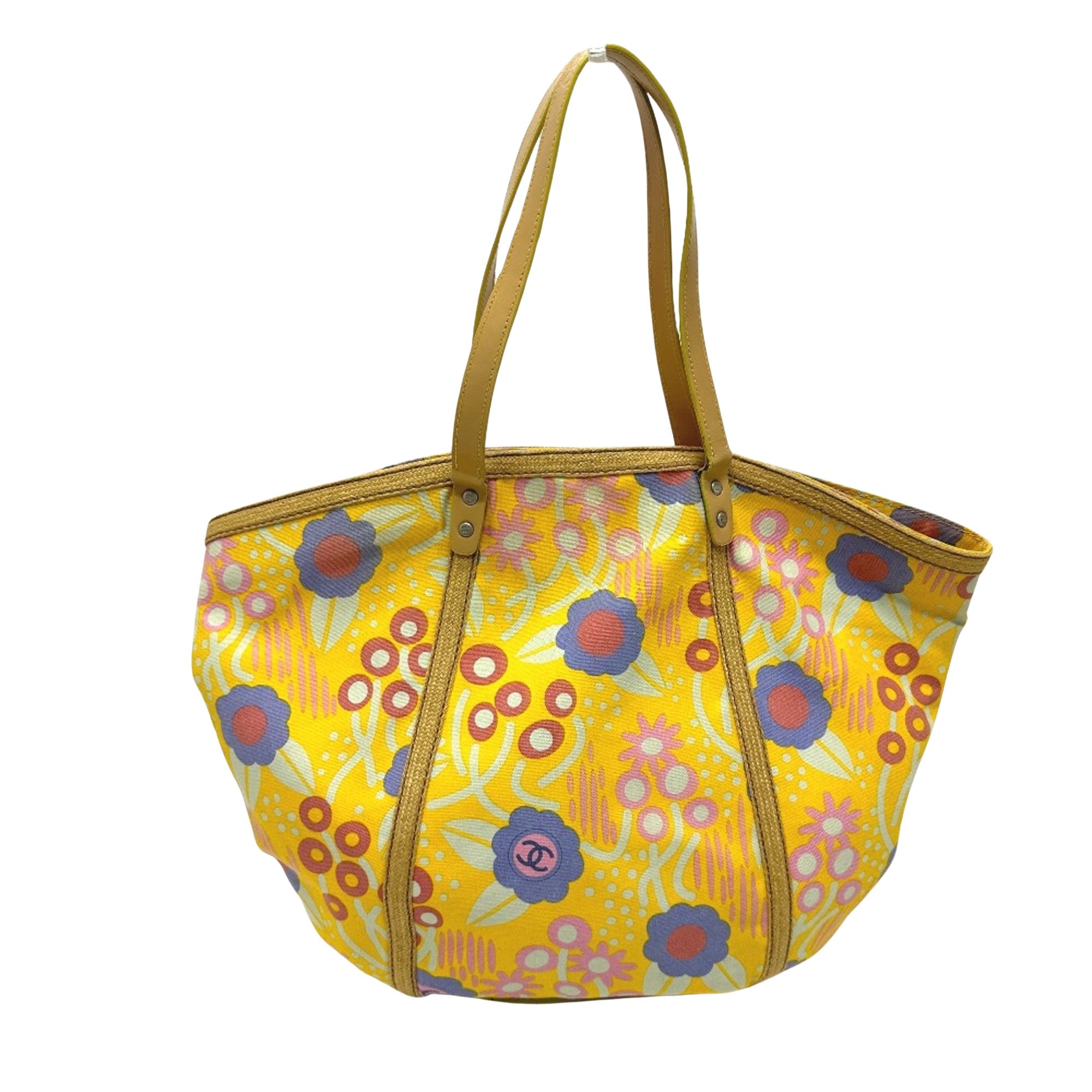 Printed Canvas Cabas Tote Bag