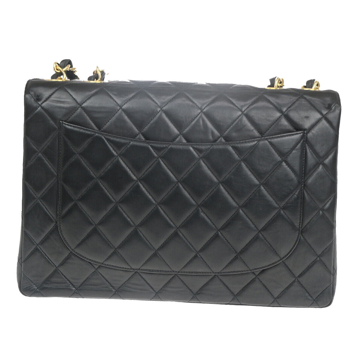 Matelassé Black Classic Flap Bag