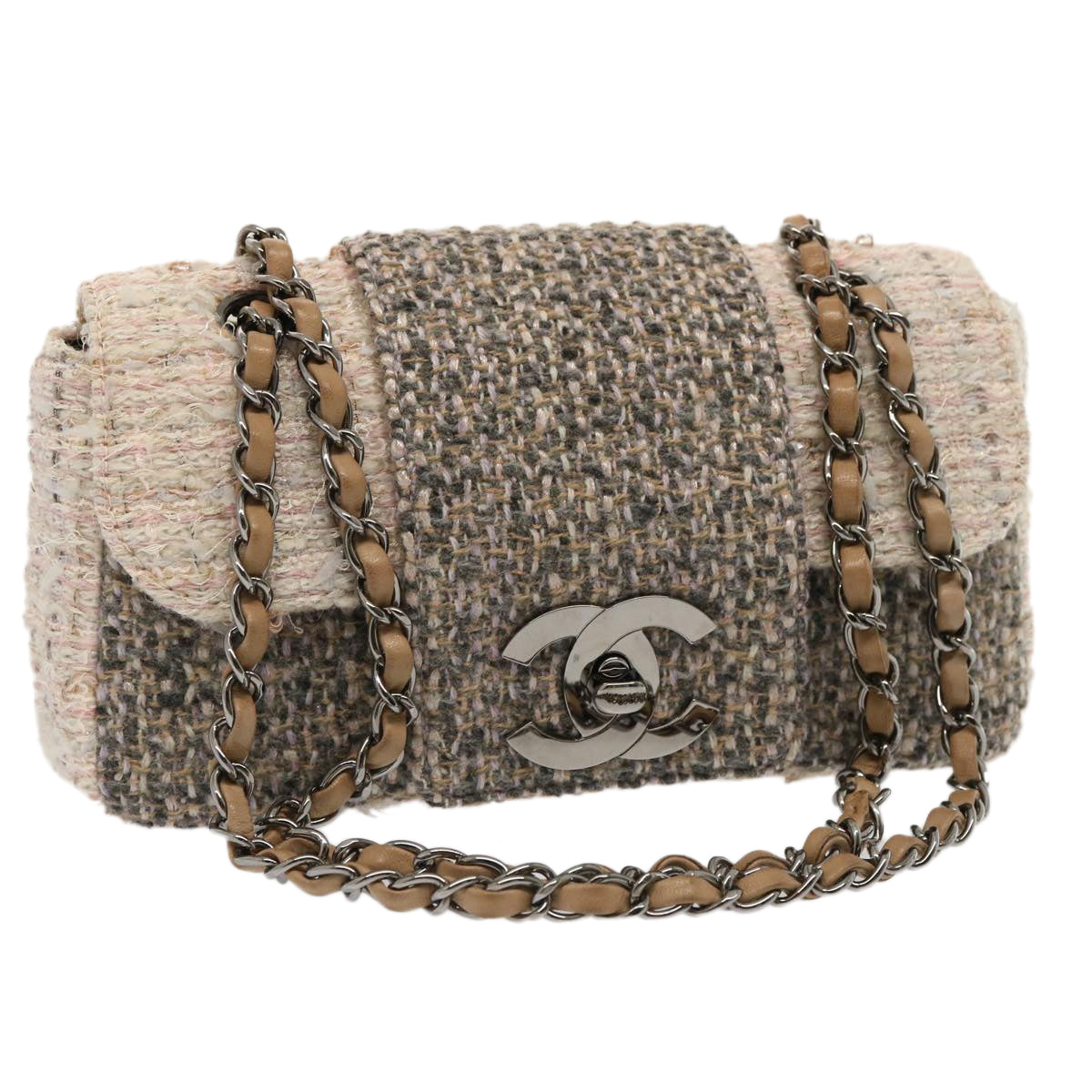 Coco Mark Tweed Flap[ Bag