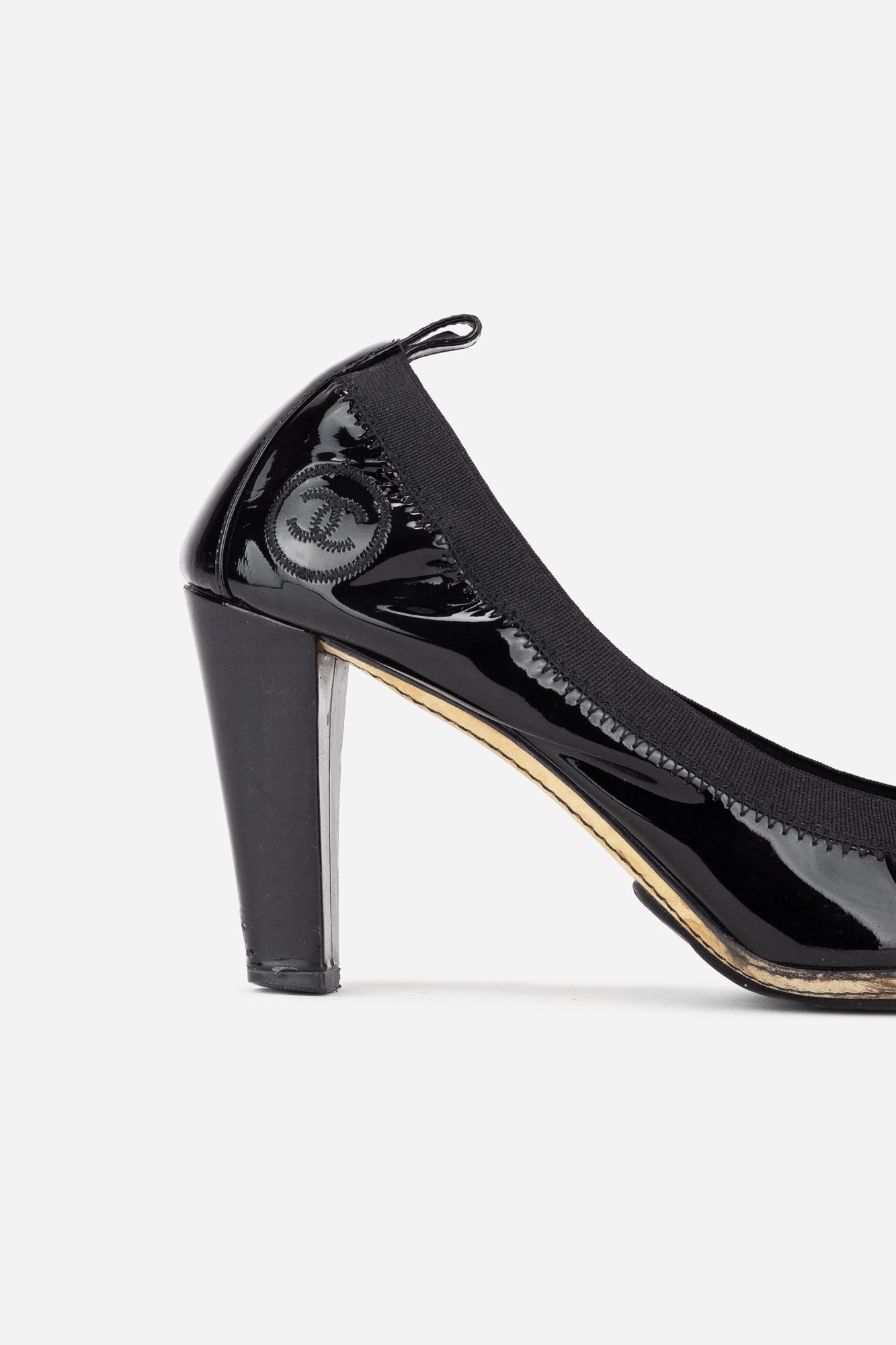 Black Patent Leather CC Pumps