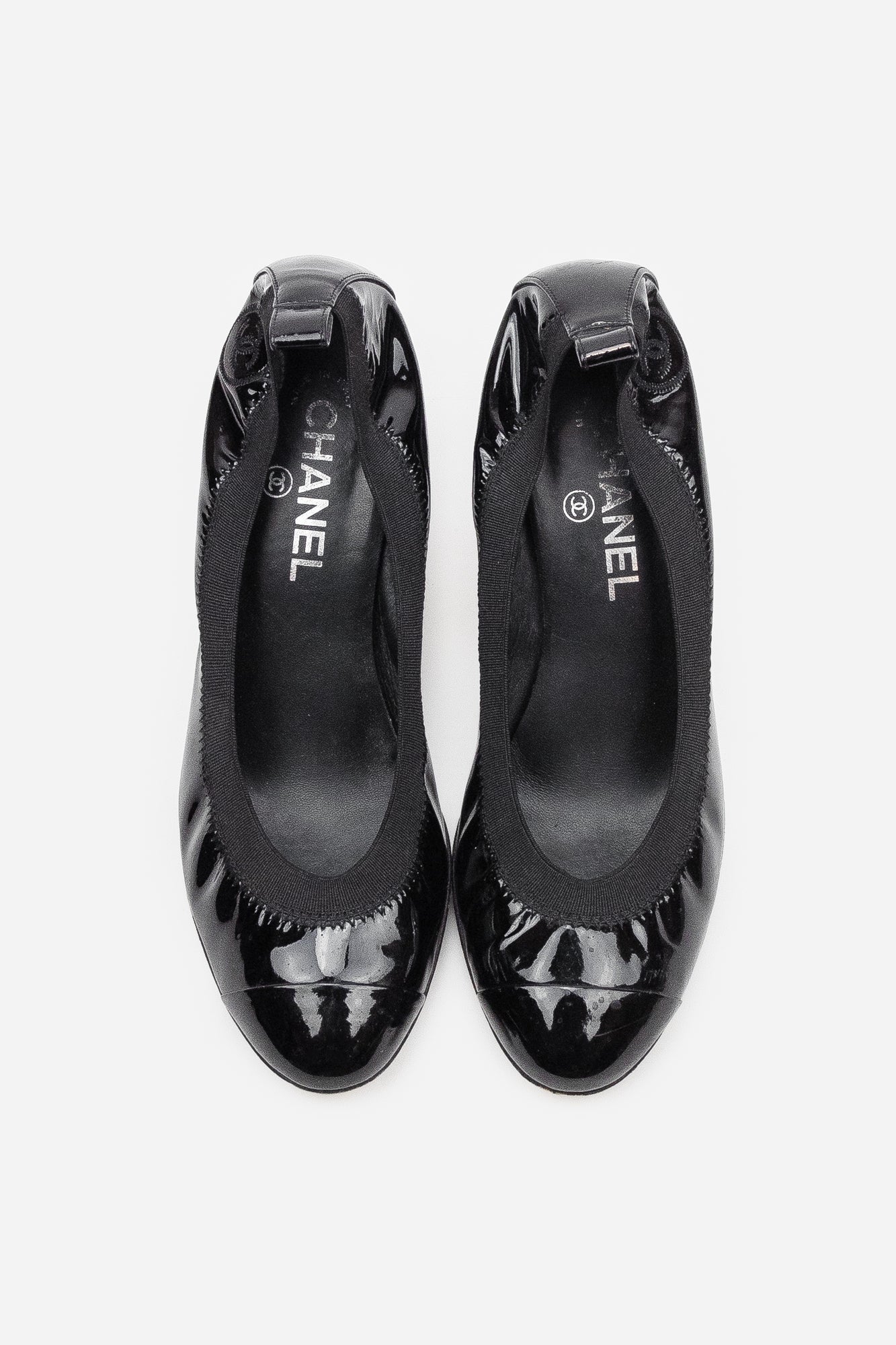 Black Patent Leather CC Pumps