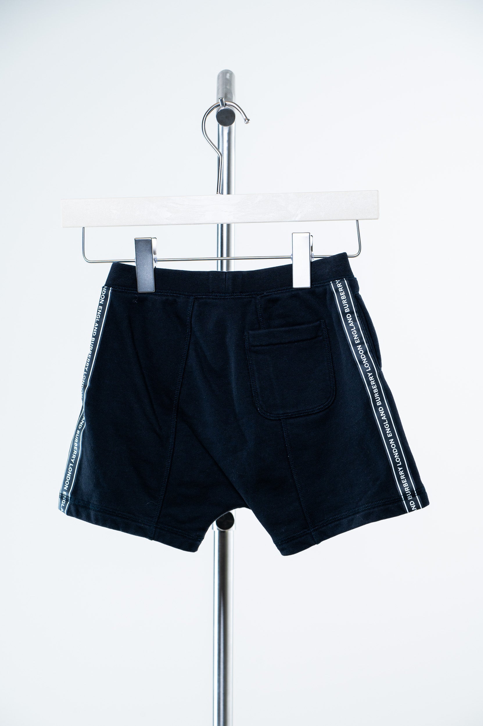 Kids Black Pull On Shorts Cotton