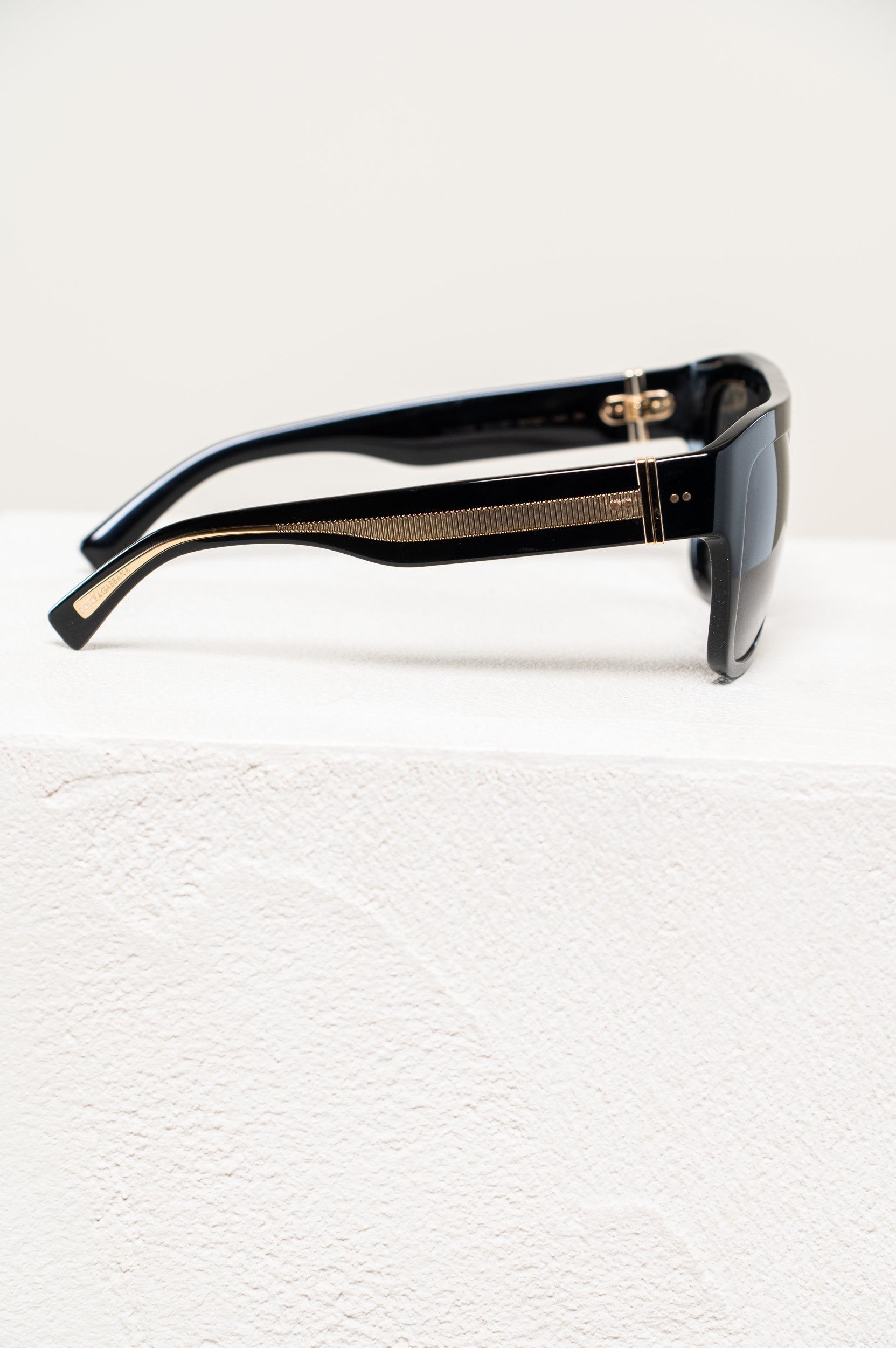 Black and Gold Chunky Sunglasses