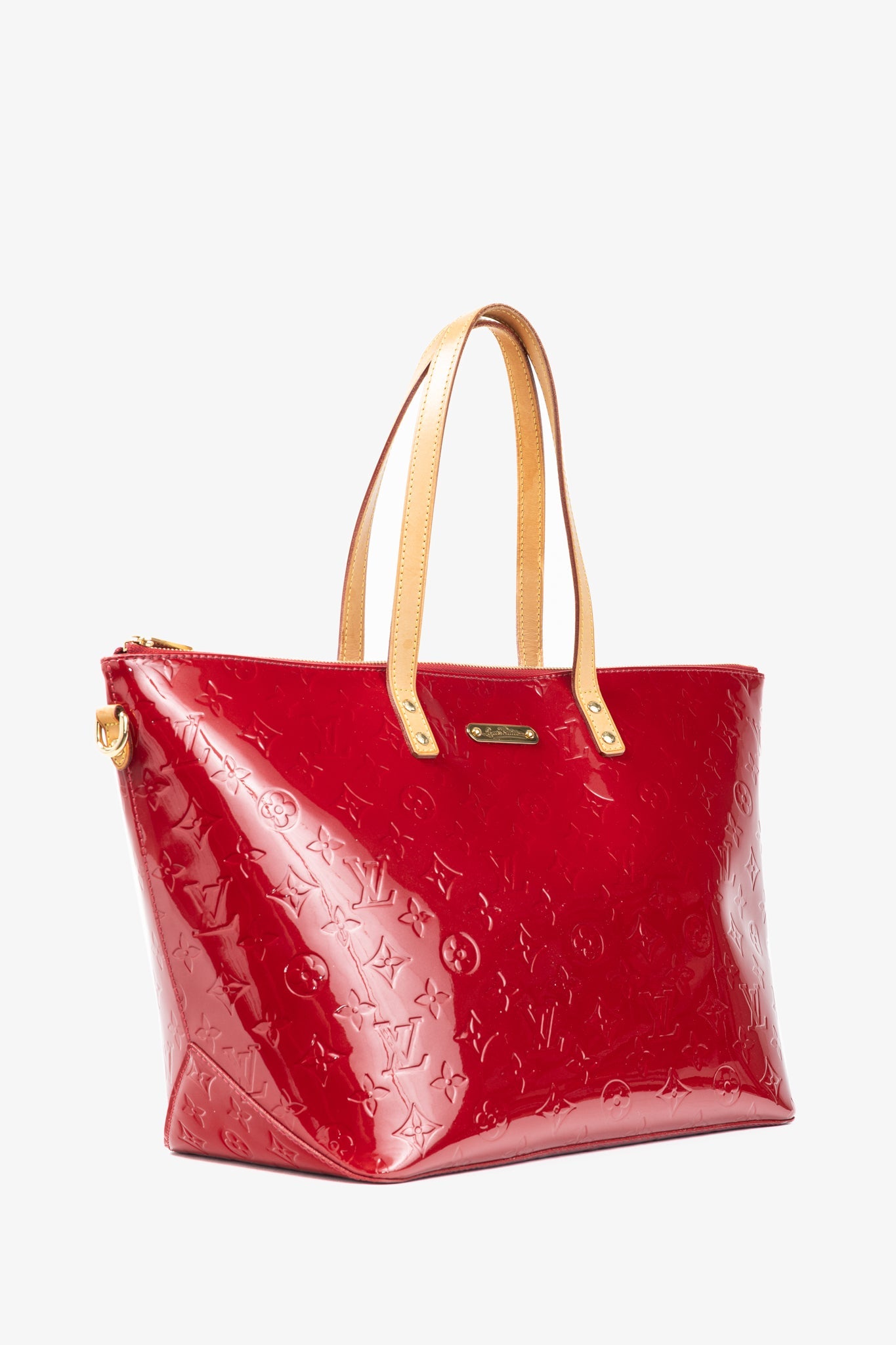Bellevue GM Pomme D'Amour Monogram Vernis Leather Tote