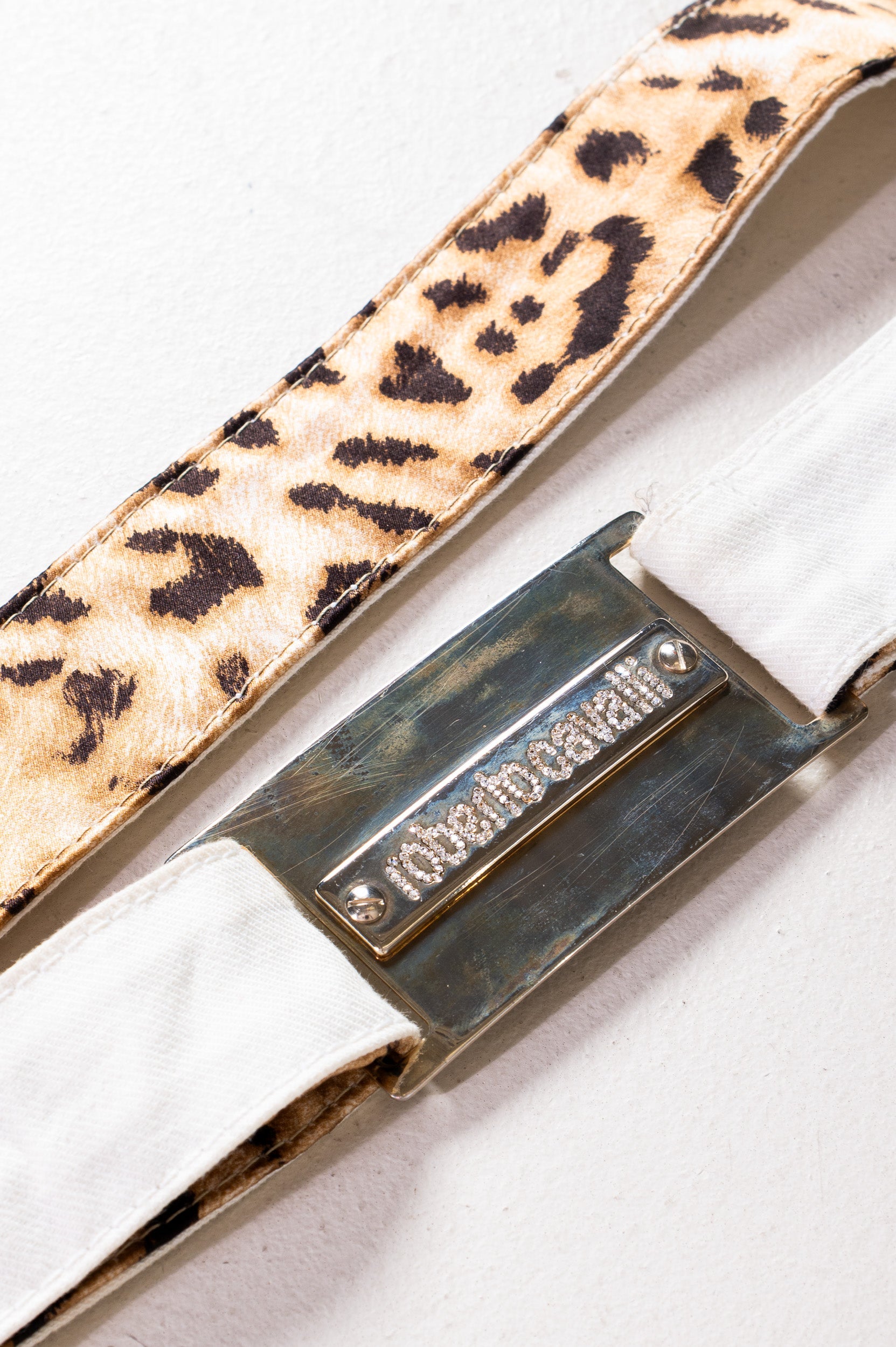 Vintage White Denim Belt