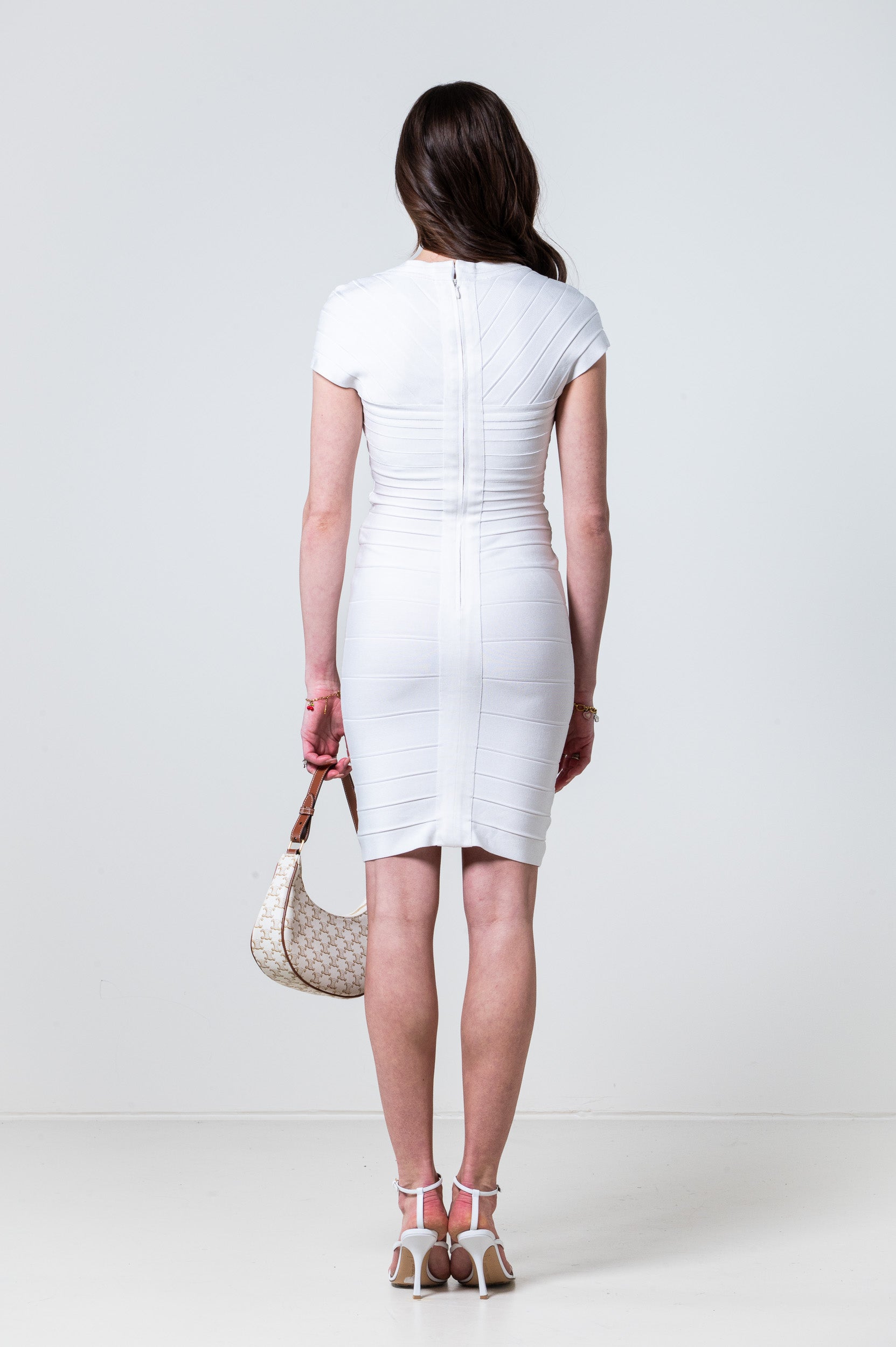 Raquel Cap Sleeve Bandage Dress