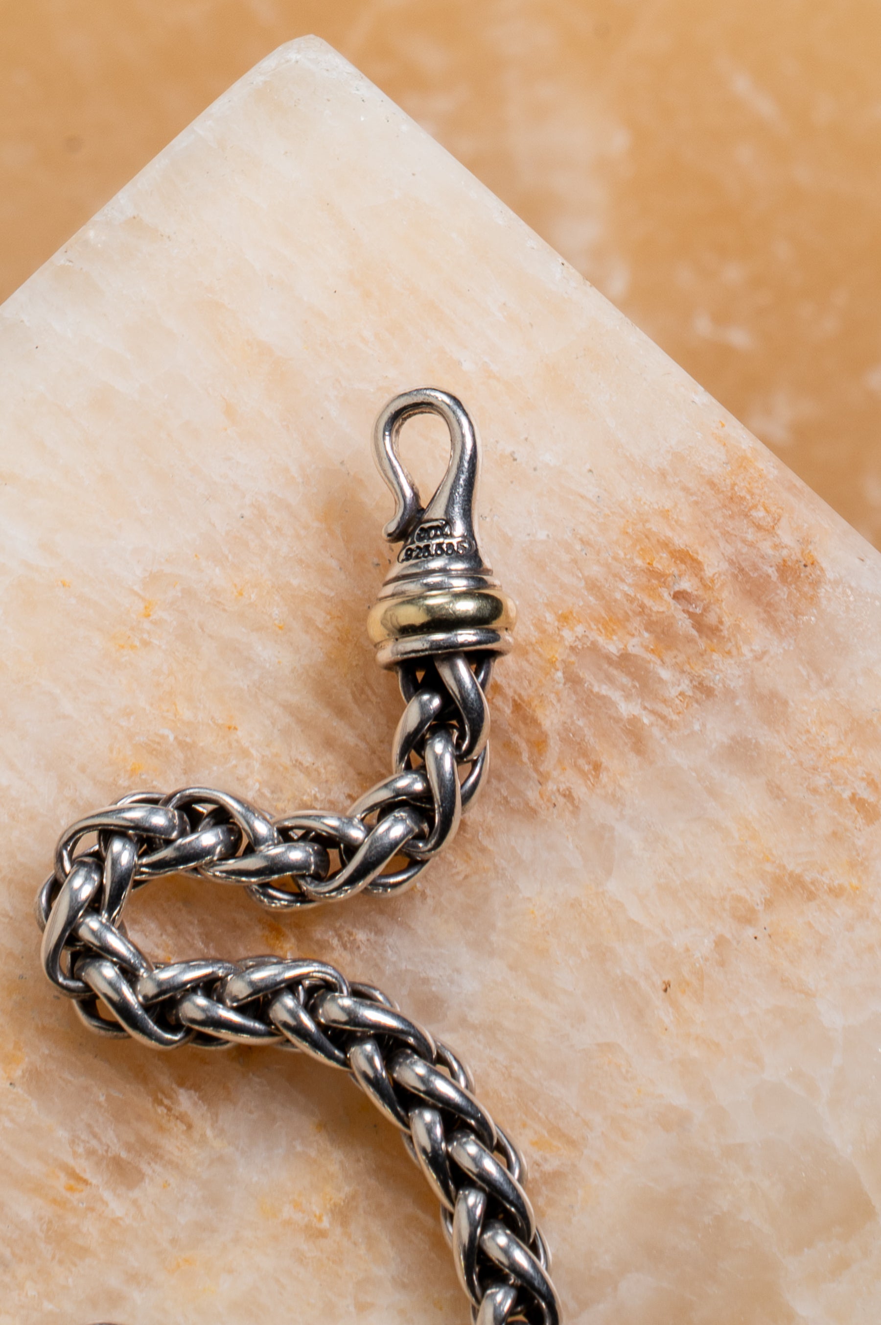 Silver Wheat Link Bracelet