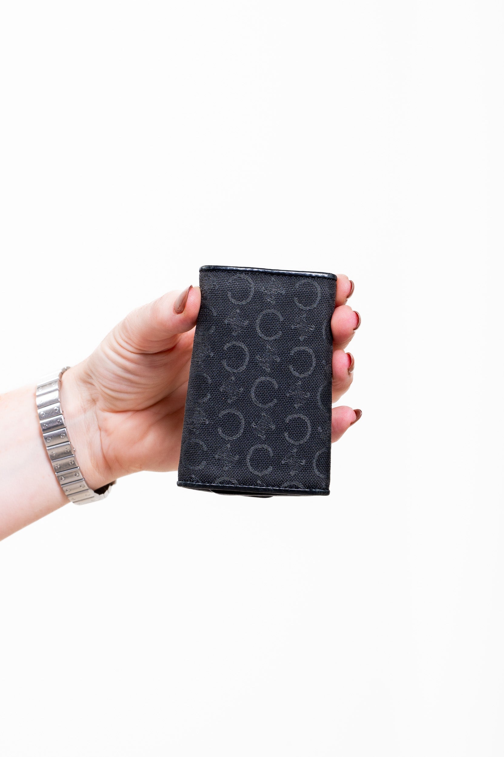 Black Vintage Canvas Key Holder