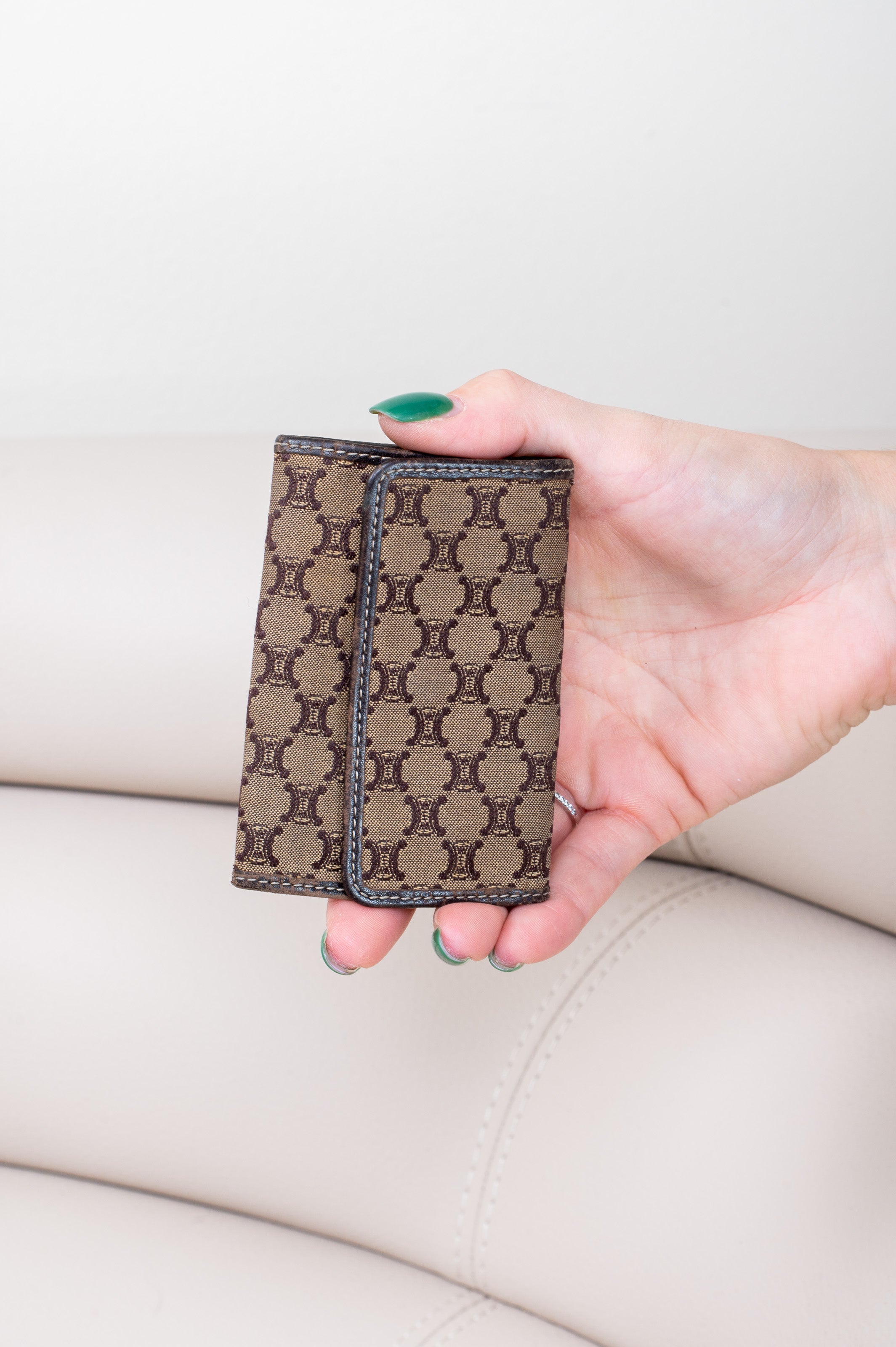 Brown Vintage Canvas Key Holder