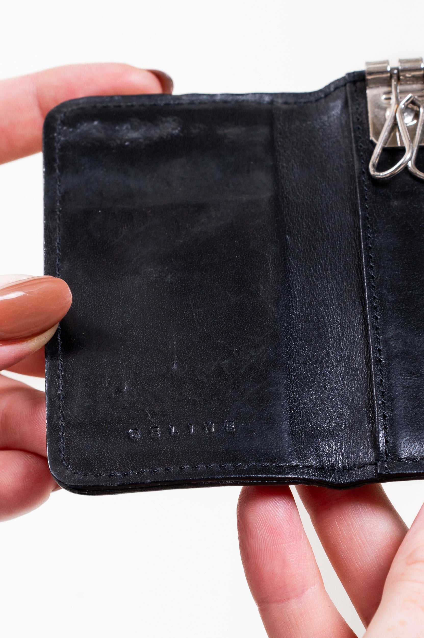 Black Vintage Canvas Key Holder