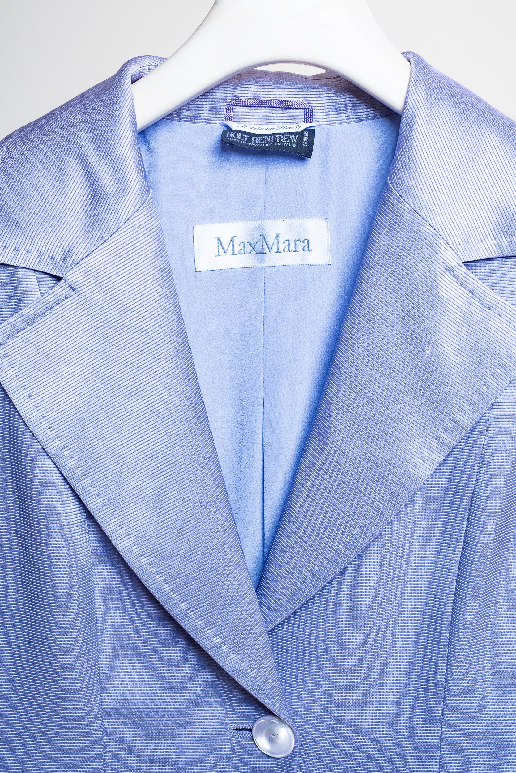 Lilac Silky Blazer and Skirt Set