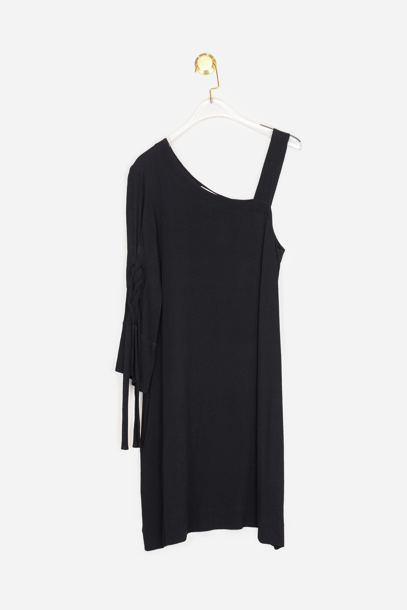 Black Off-The-Shoulder Mini Dress