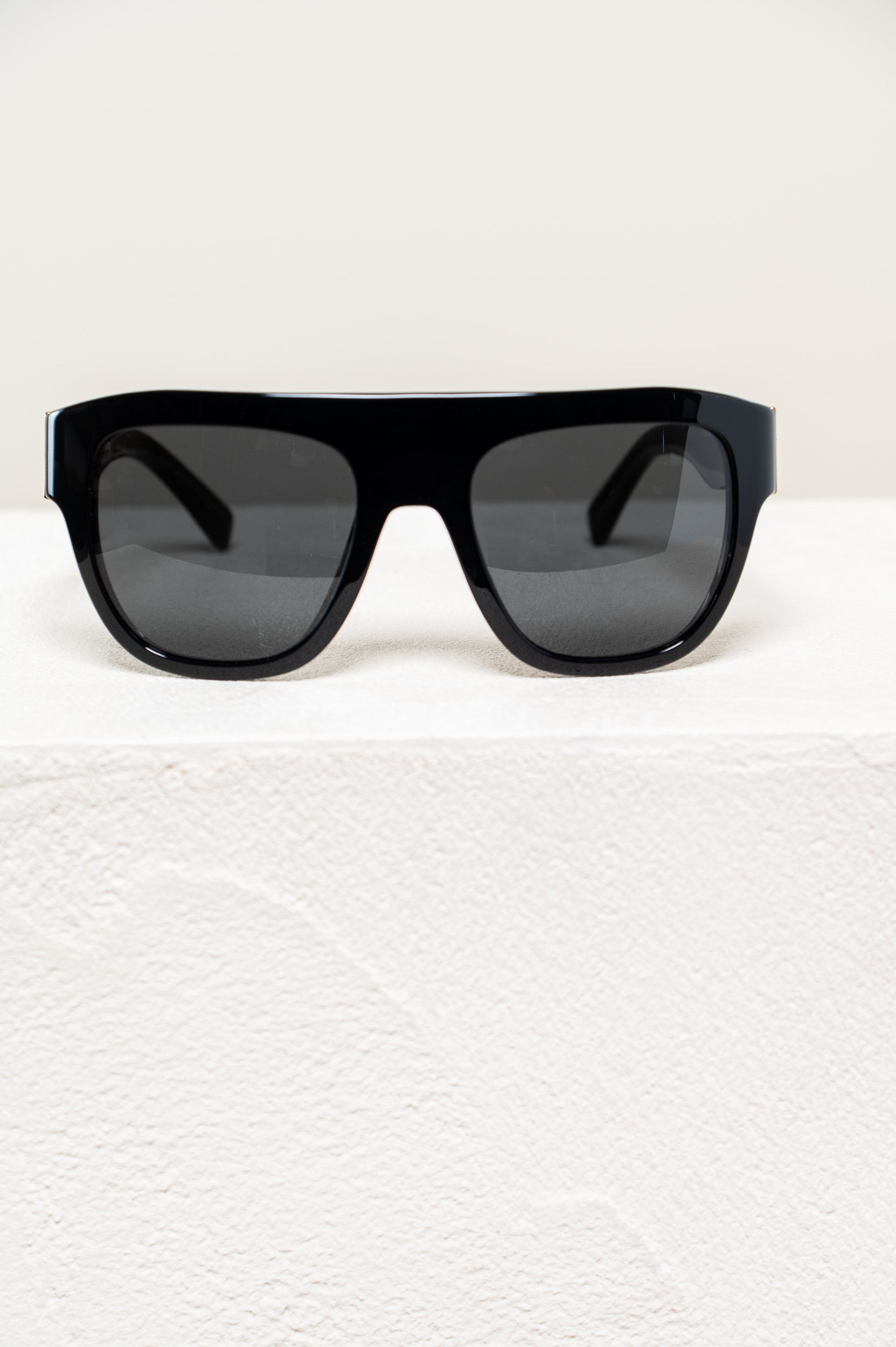 Black and Gold Chunky Sunglasses