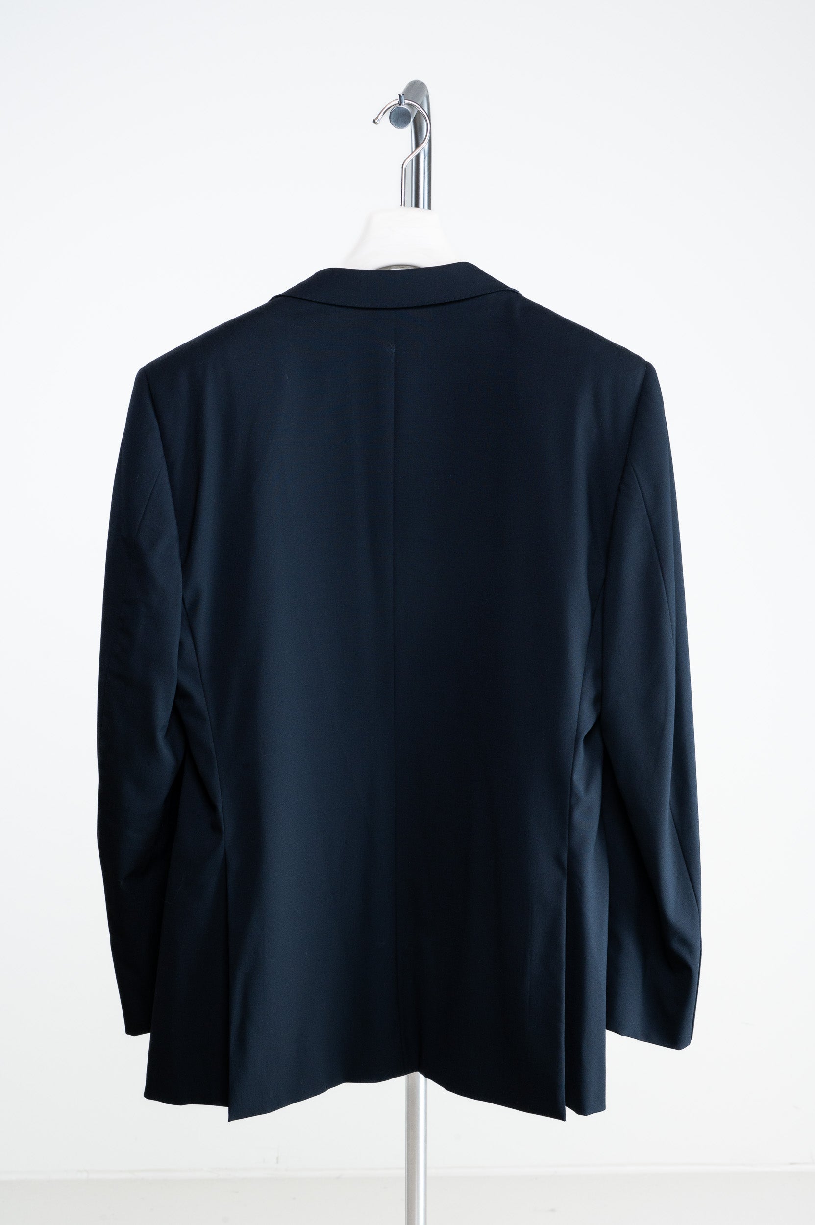 Mens Solid Black Wool Suit Jacket