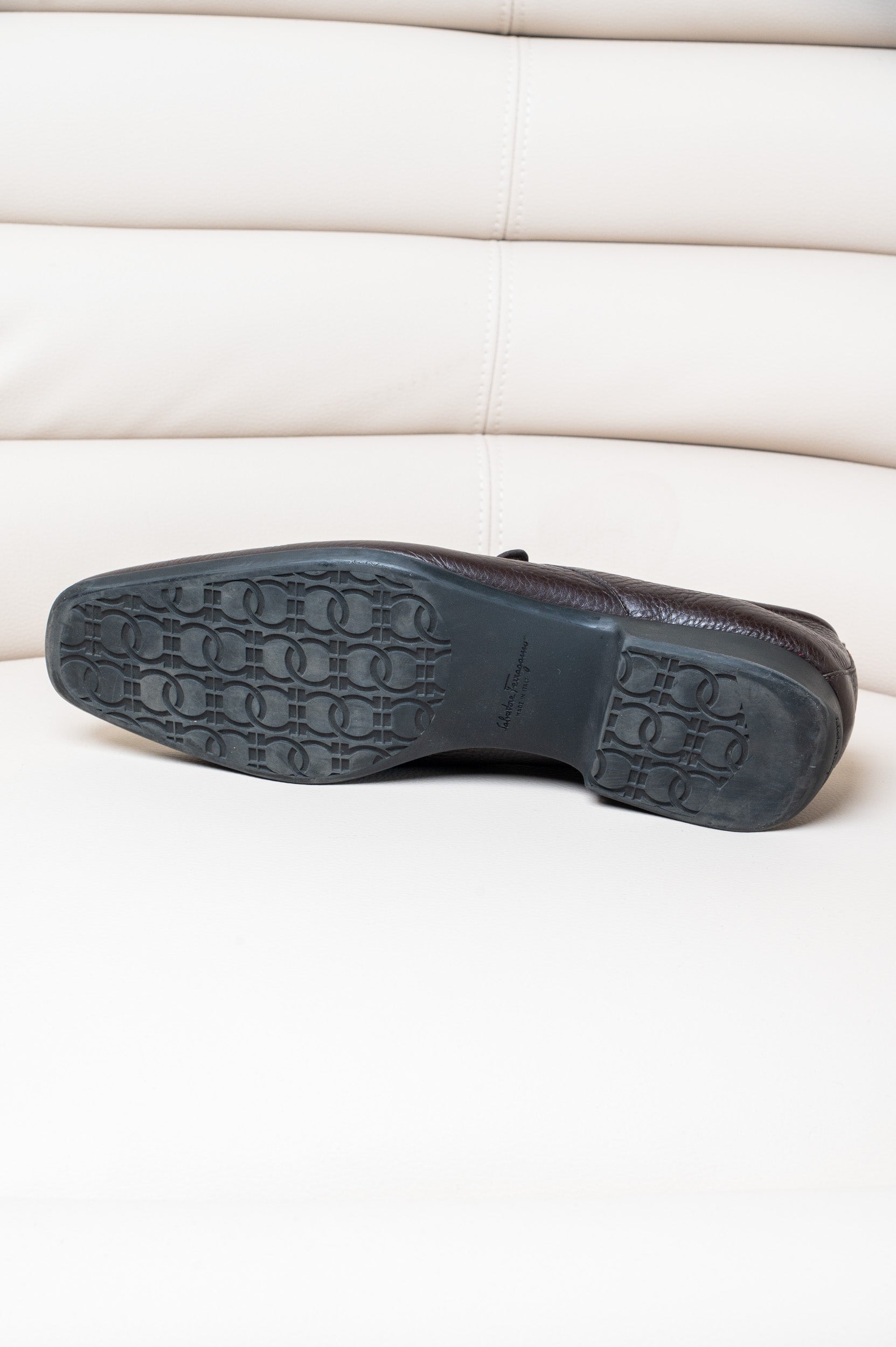 Brown Grain Leather Garrett Slip-On Loafer