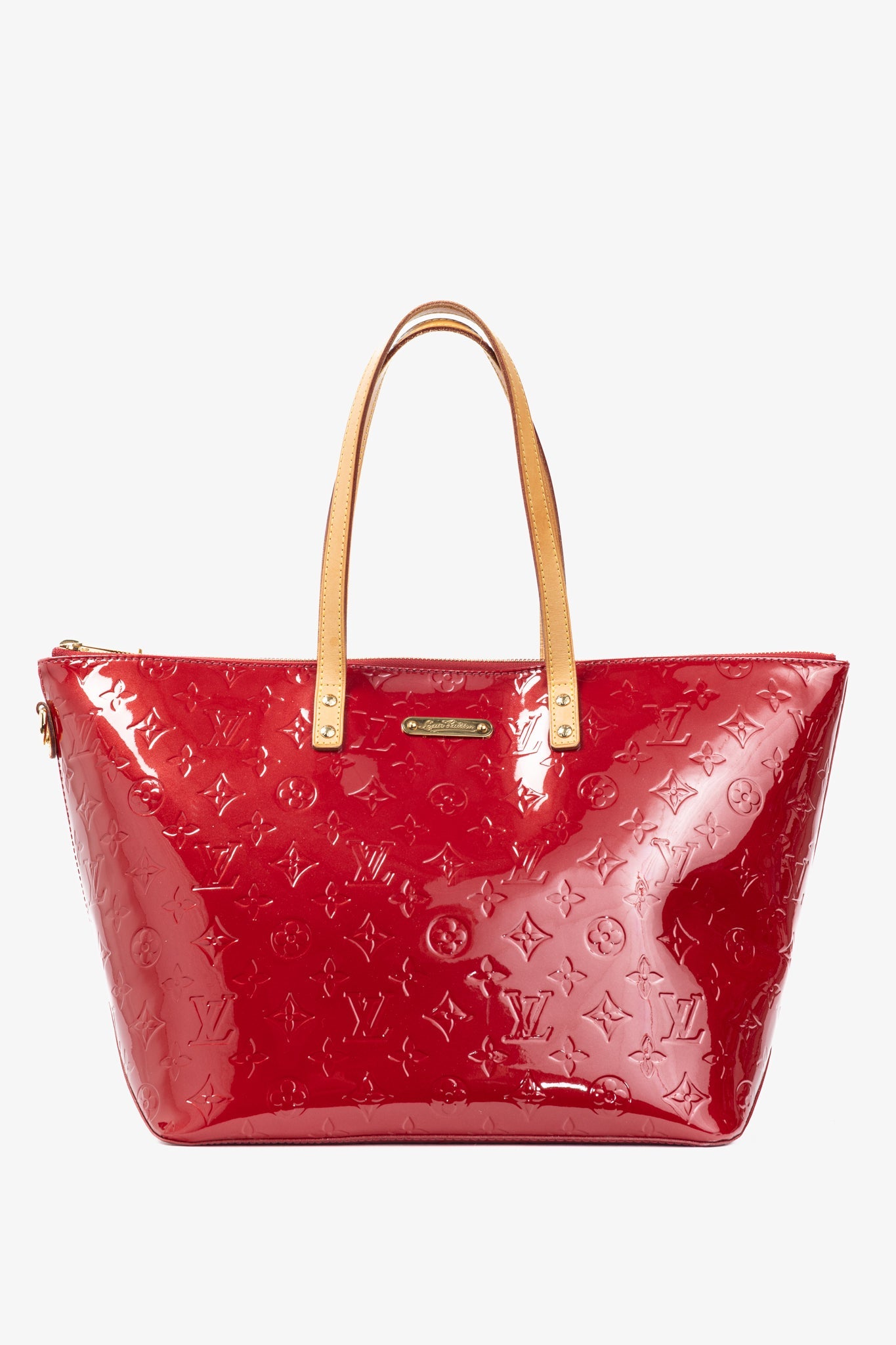 Bellevue GM Pomme D'Amour Monogram Vernis Leather Tote