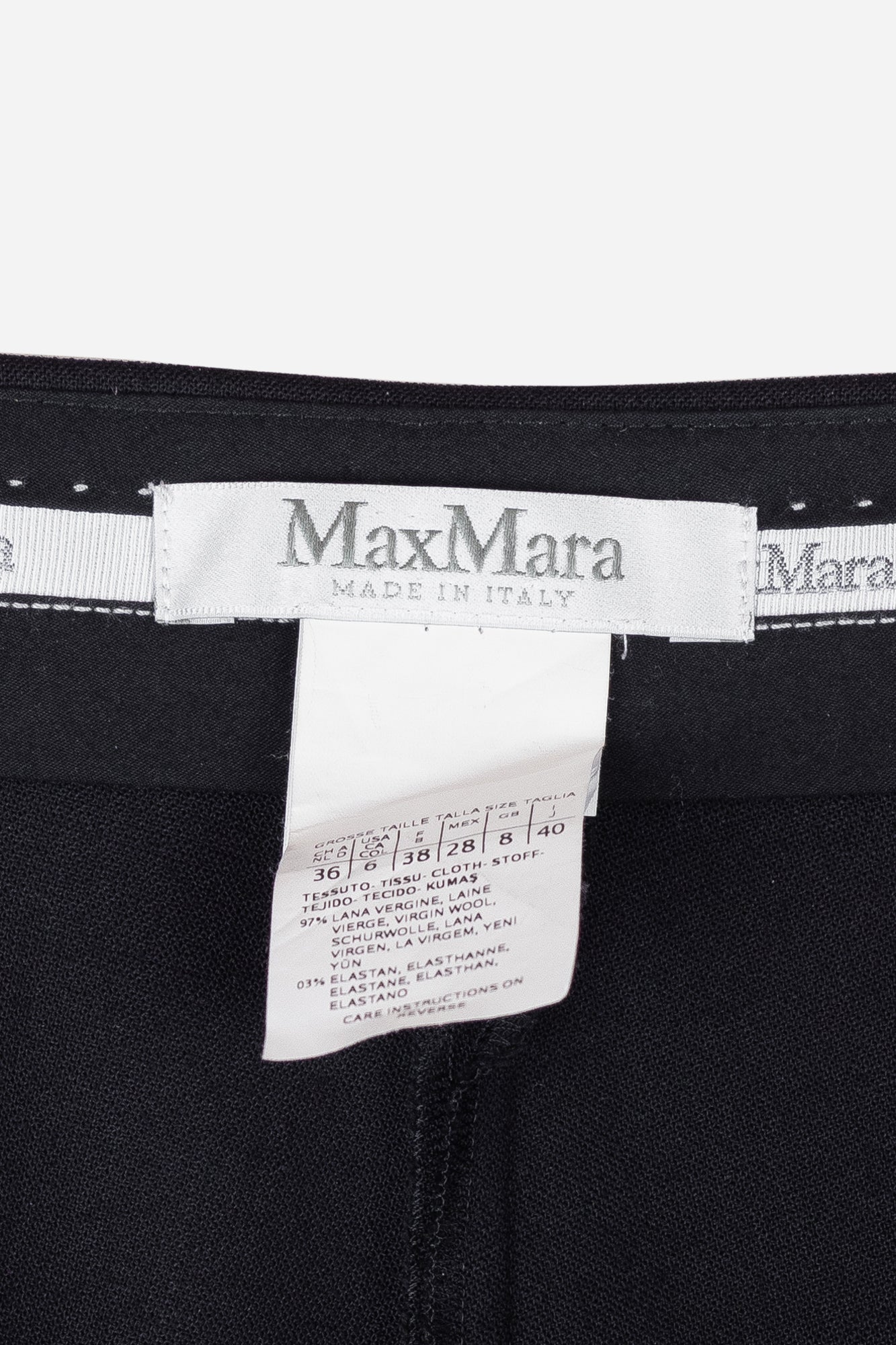 Black Slim Tailored Trousers