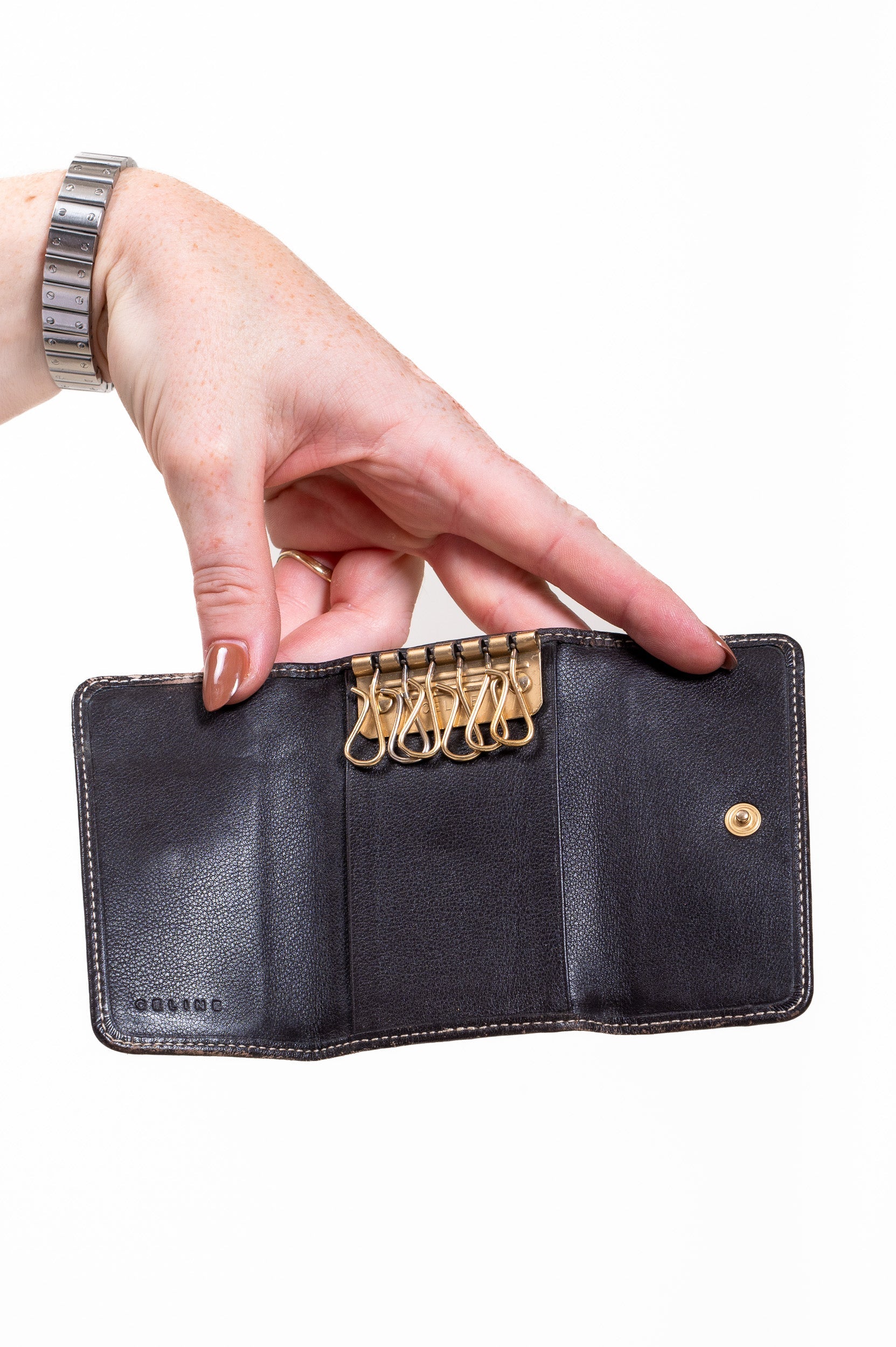 Brown Vintage Canvas Key Holder