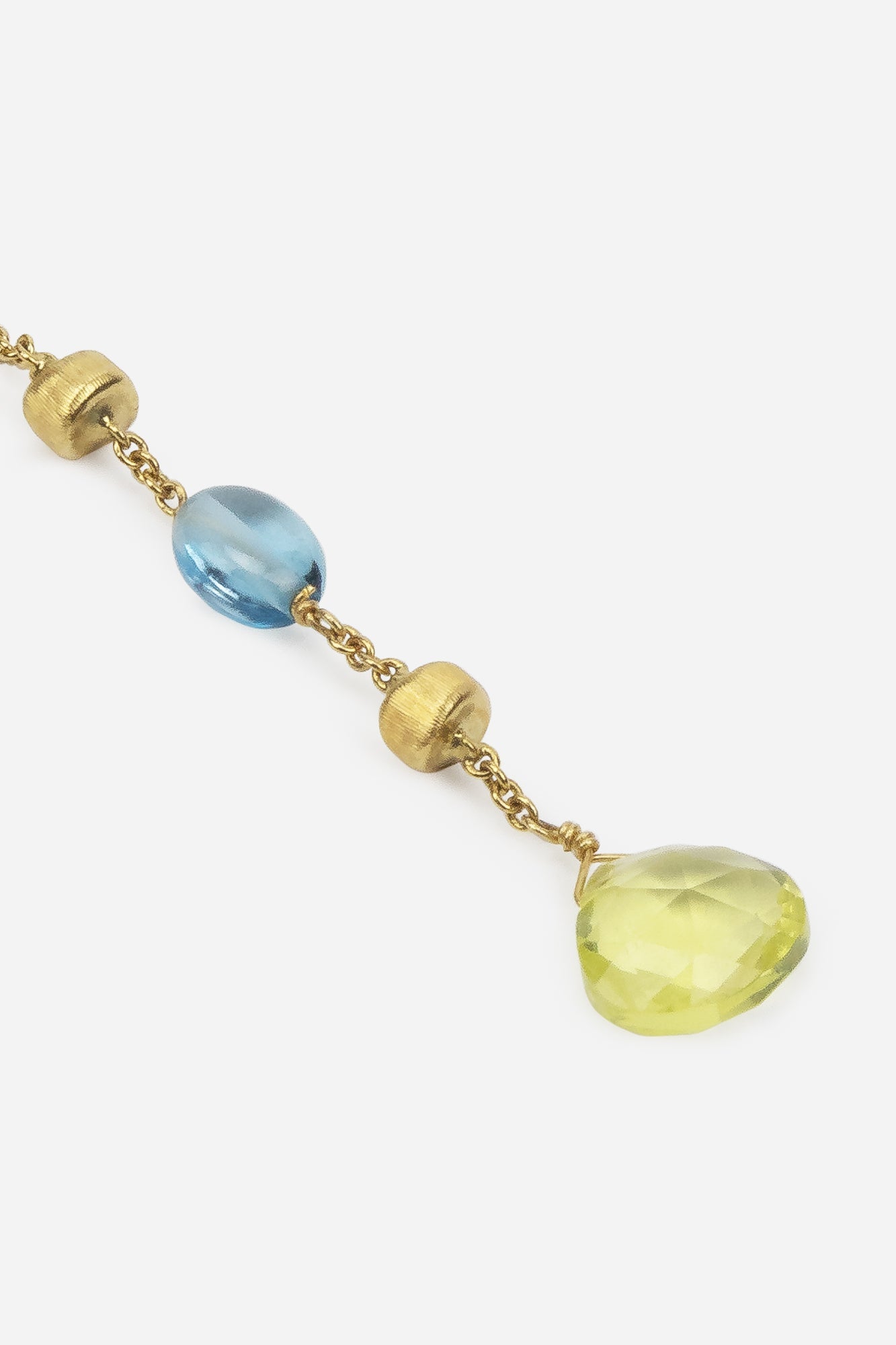 Paradise Collection 18K Blue Topaz and Citrine Earrings