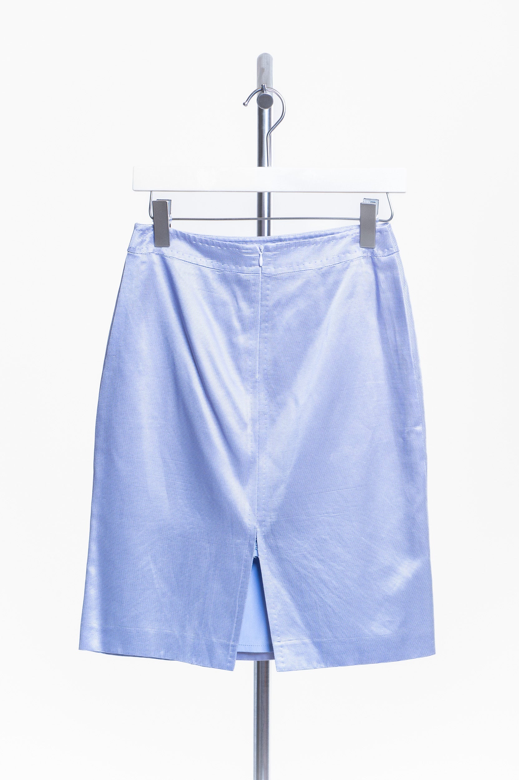 Lilac Silky Blazer and Skirt Set