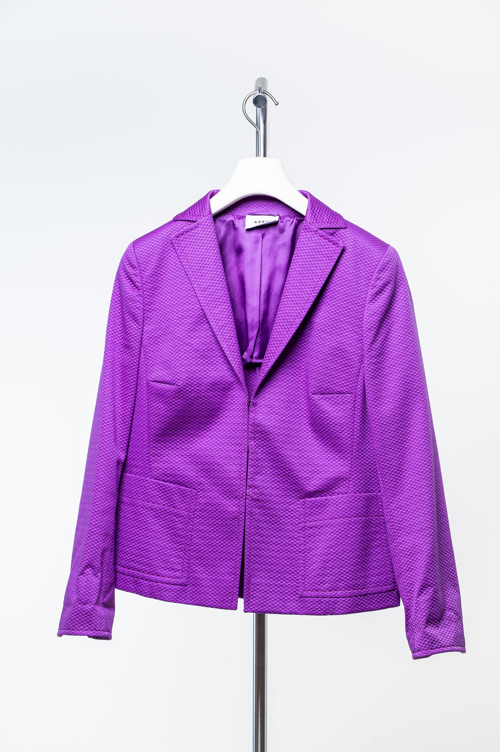 Purple Textured Blazer