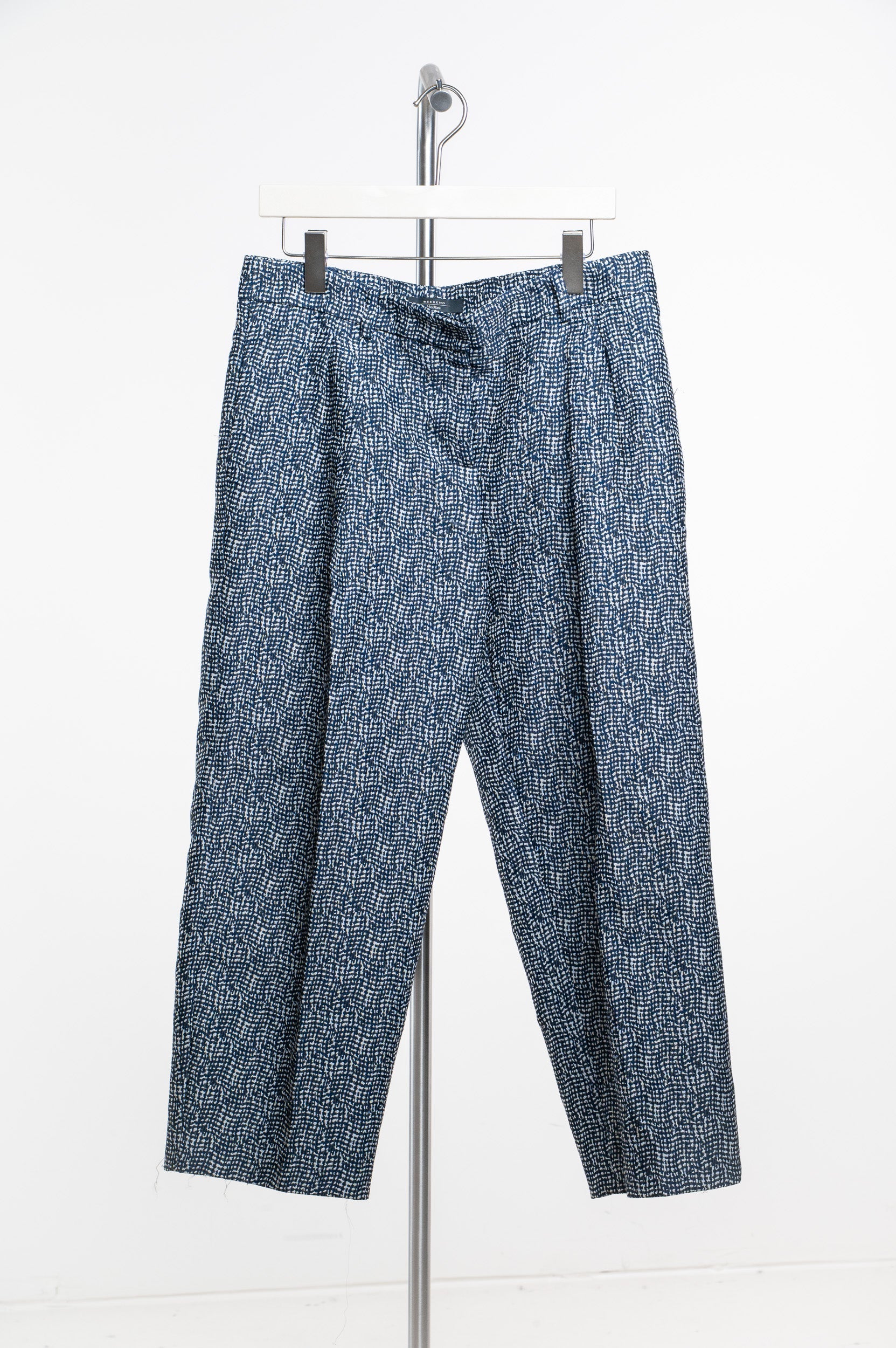 Black and White Patterned Trousers