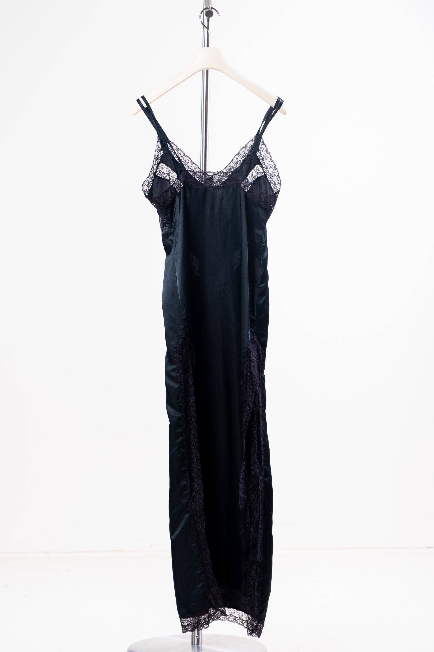 Vintage Satin & Lace Slip Dress