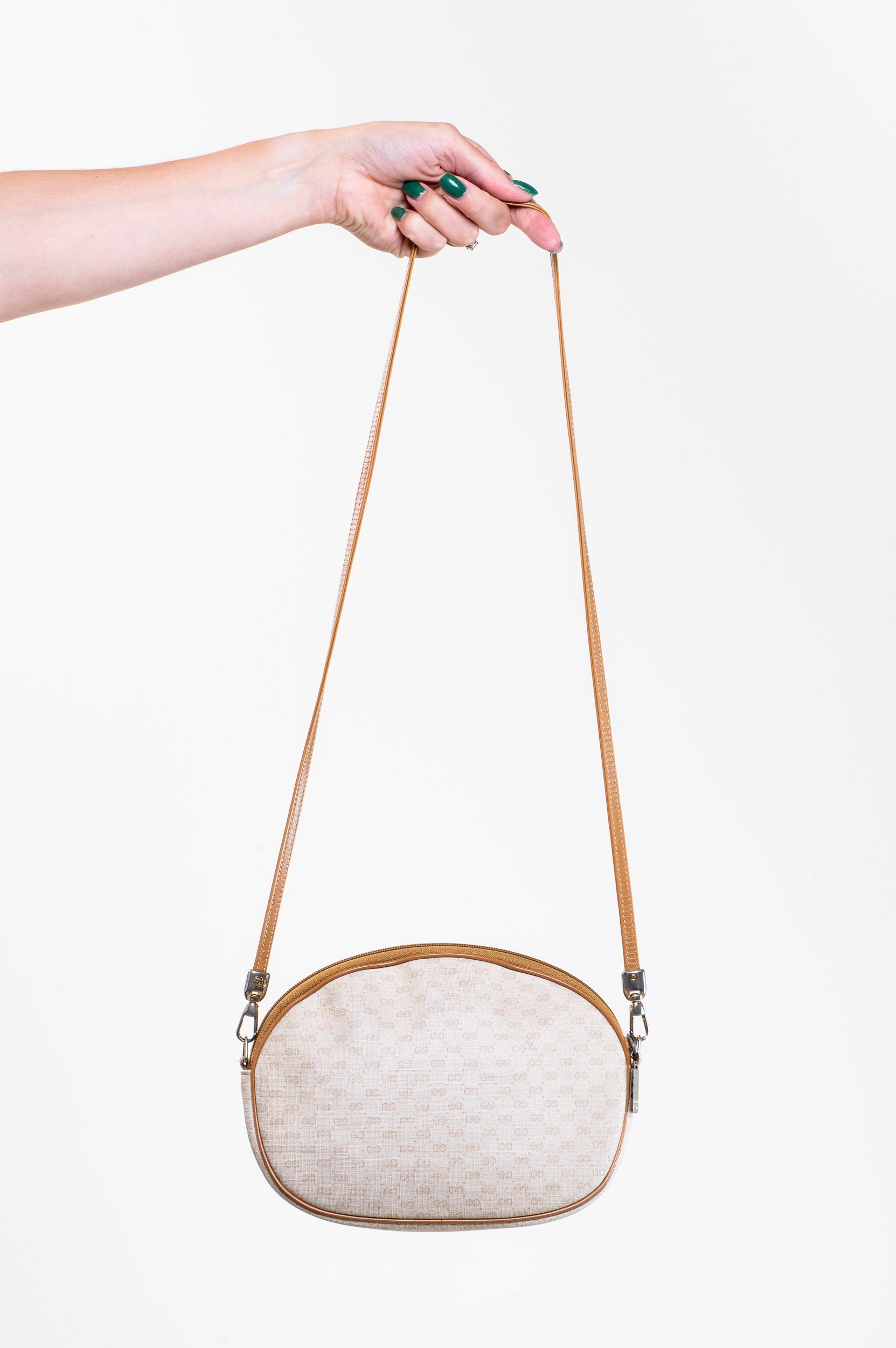 Vintage Cream Camera Crossbody Bag