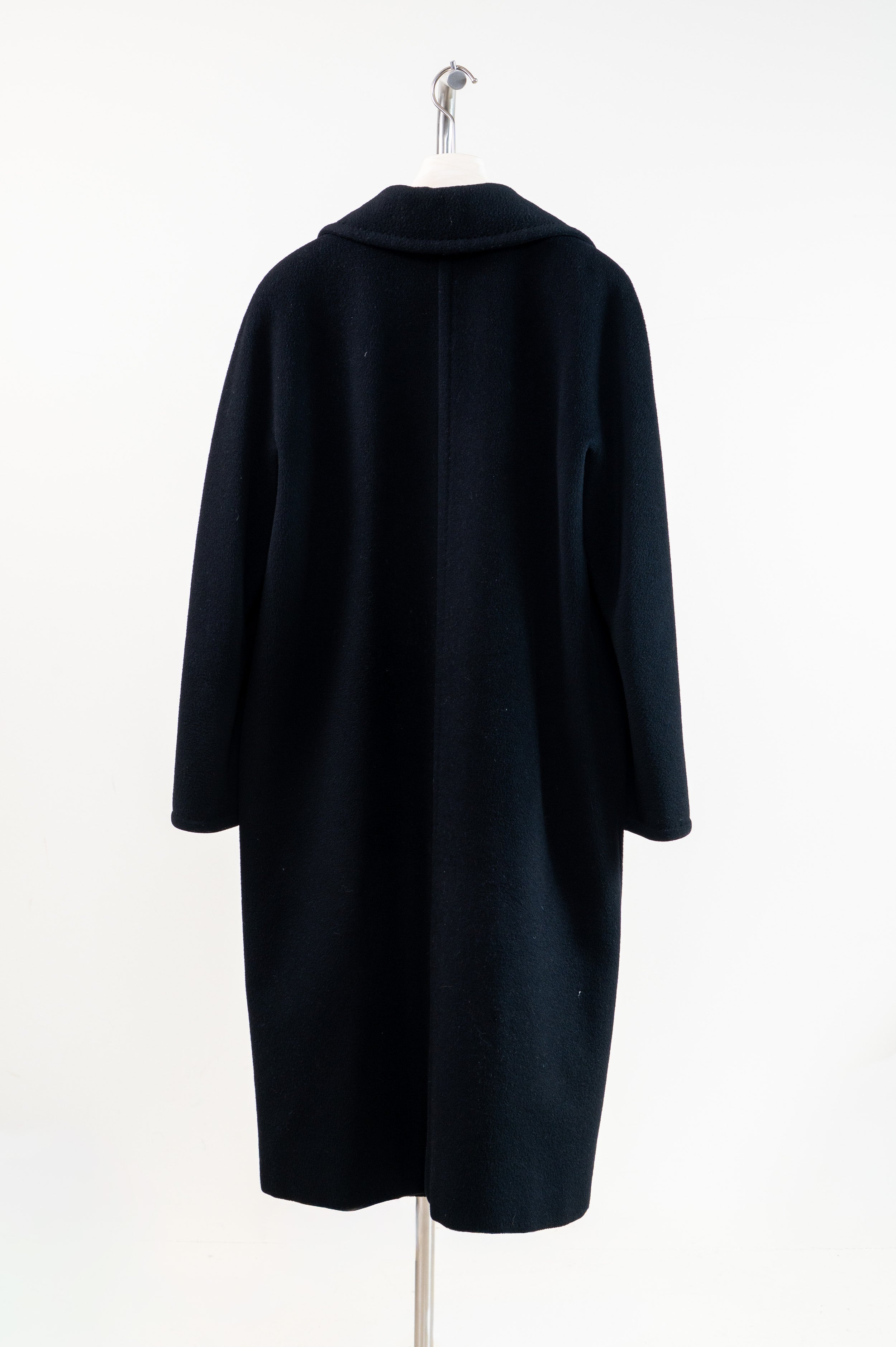 Black Oversized Wool Coat