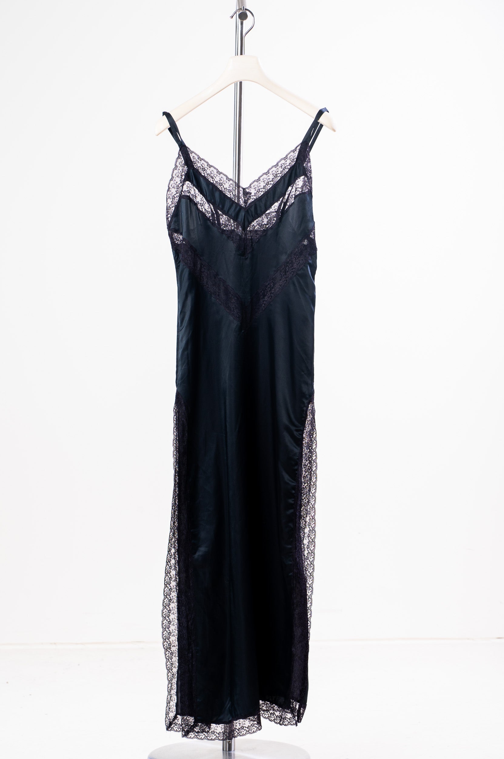 Vintage Satin & Lace Slip Dress