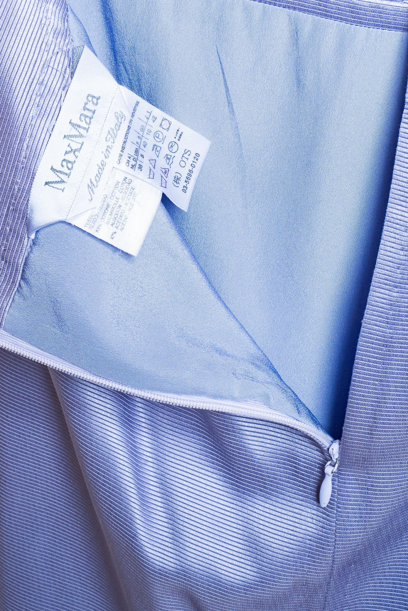 Lilac Silky Blazer and Skirt Set