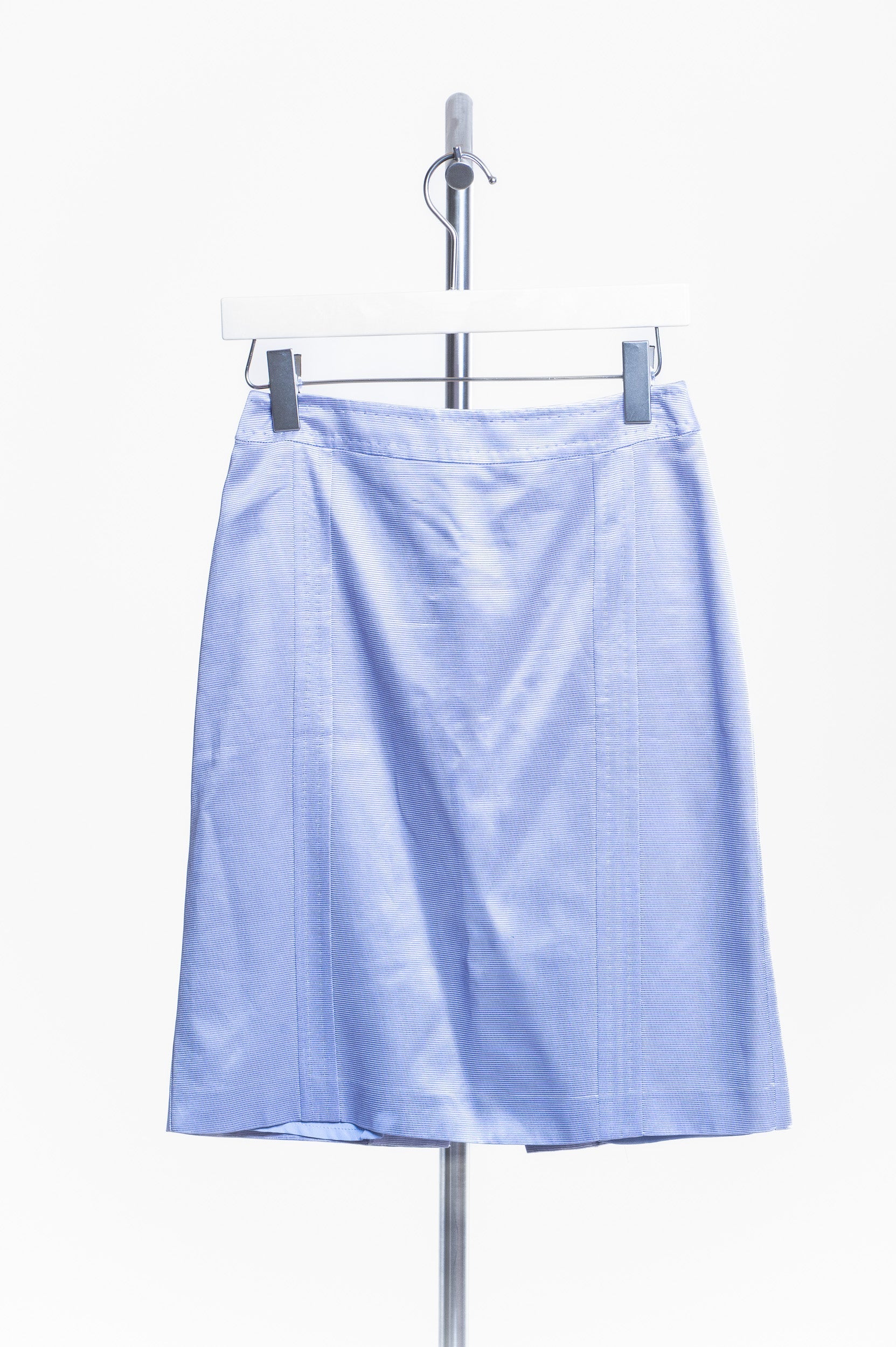 Lilac Silky Blazer and Skirt Set