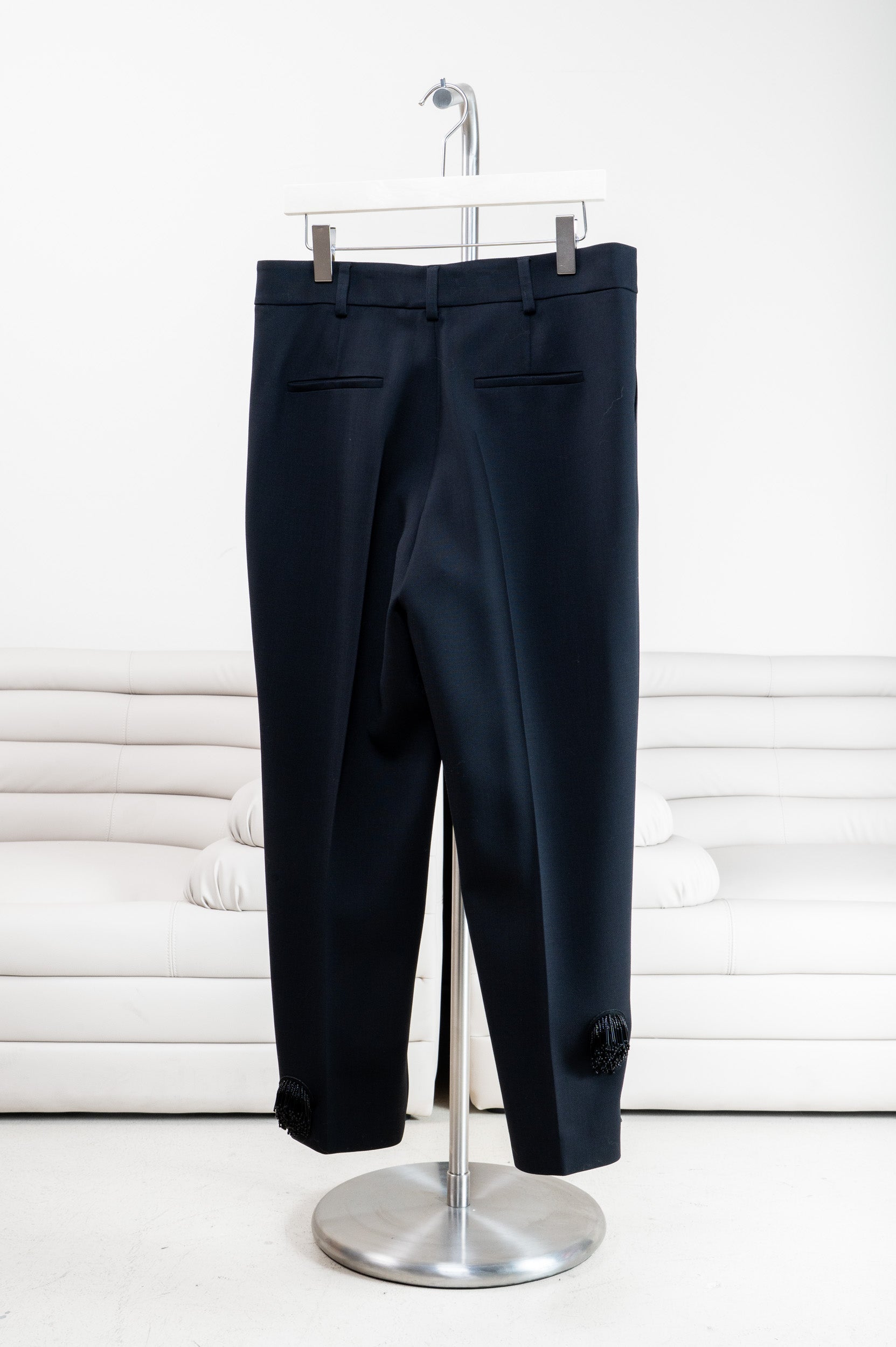 Black Punto Tassel Dot Trouser